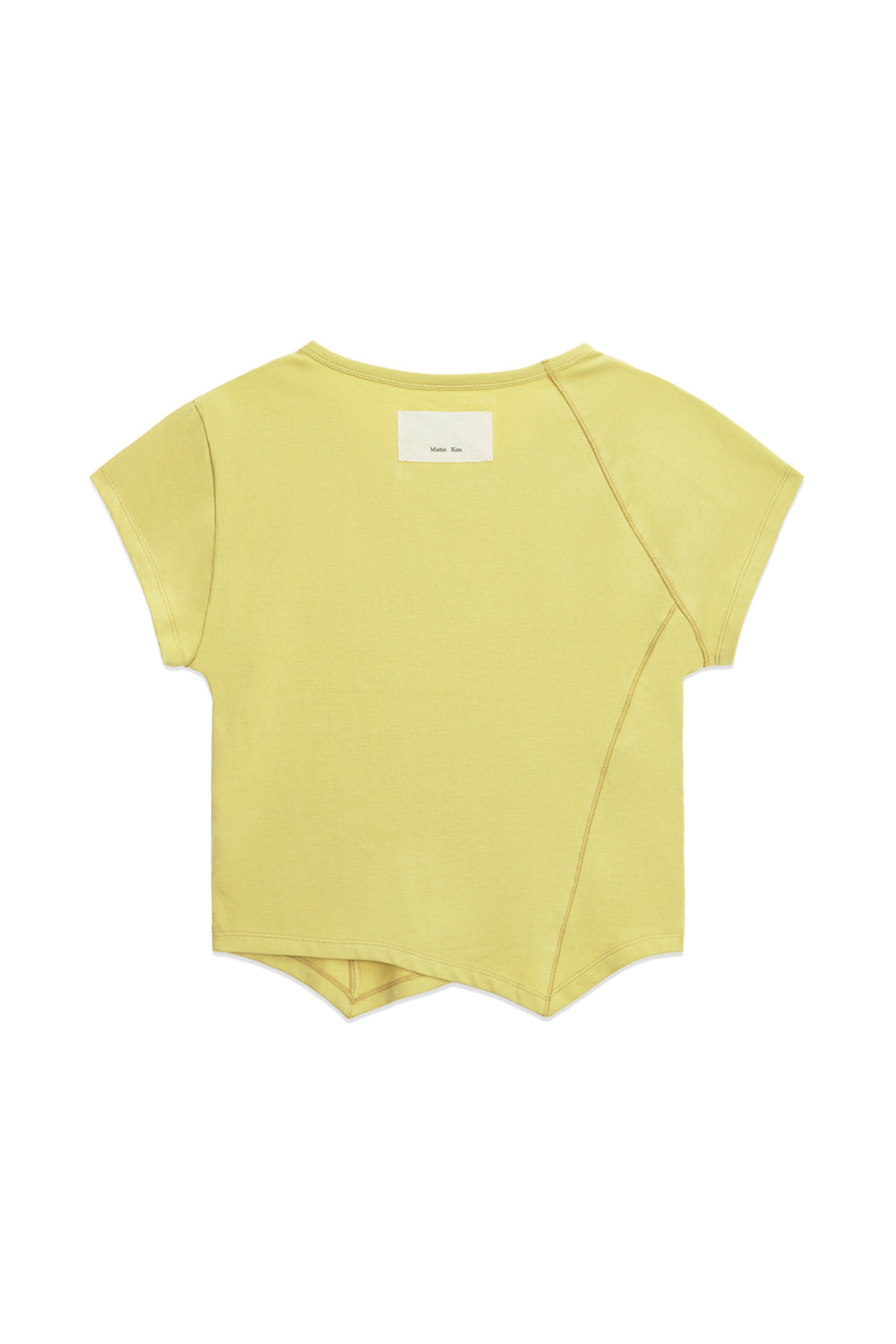 [matinkim] TWIST POINT SLIM TOP IN LIME