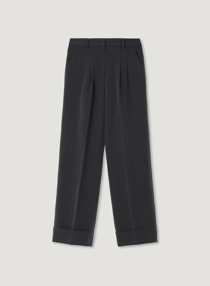 Mango Maniplease Tuck Wide Slacks