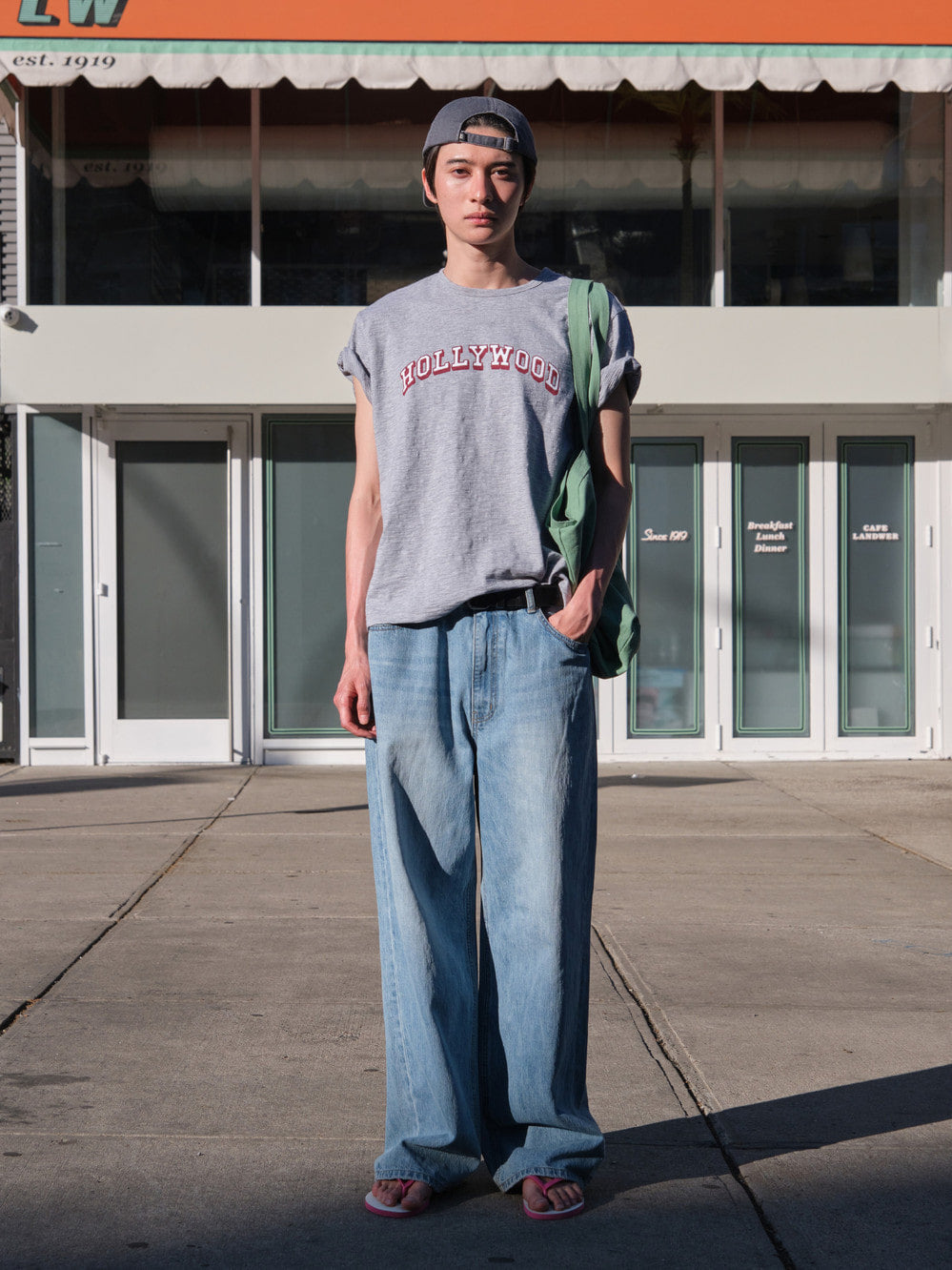 Low Classic Hollywood Basic Tee Melange Grey