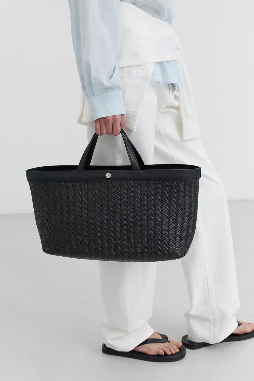 Dunst Handcrafted Weaving Tote Bag Black