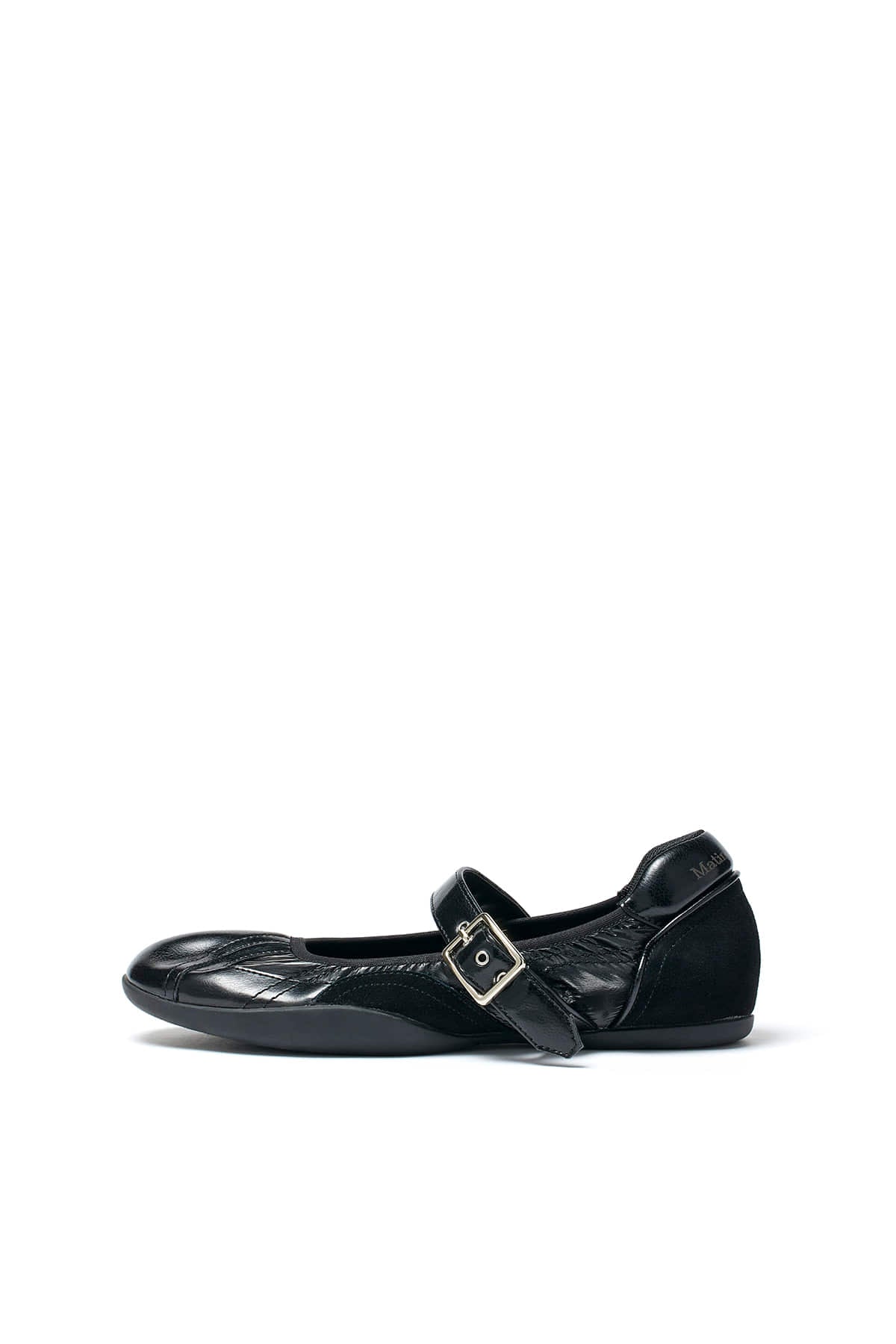Matinkim Shirring Point Round Maryjane IN Black