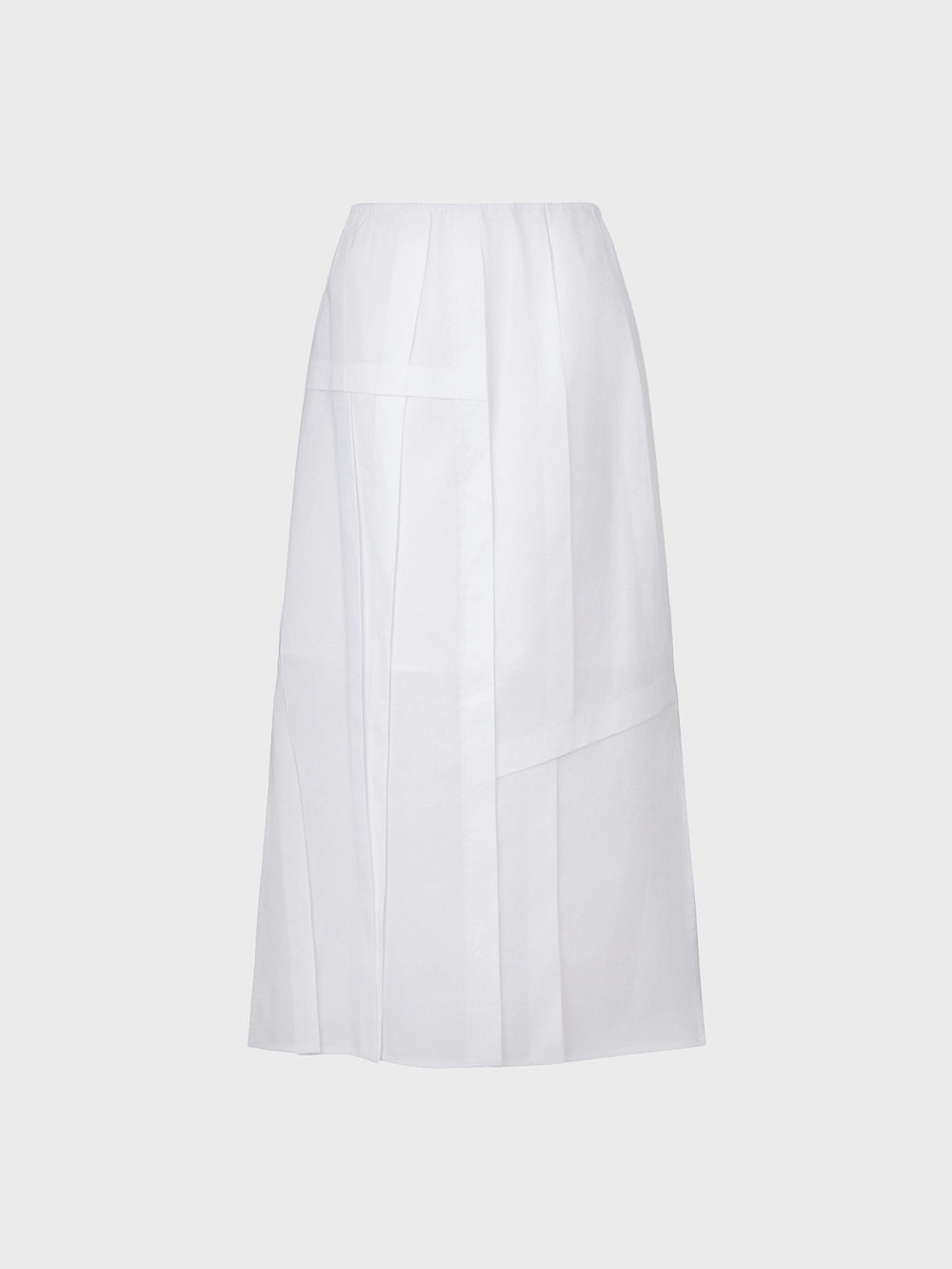 EENK Panel Detail Skirt - White