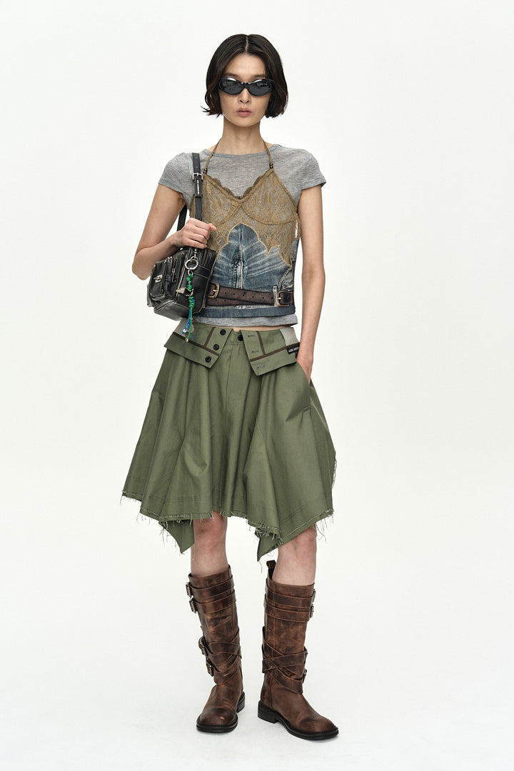 Andersson Bell Upside-Down Asymmetric Skirt