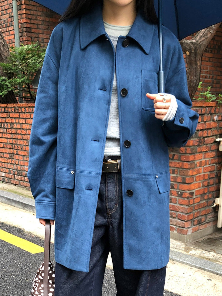 Raive Suede Half Jacket