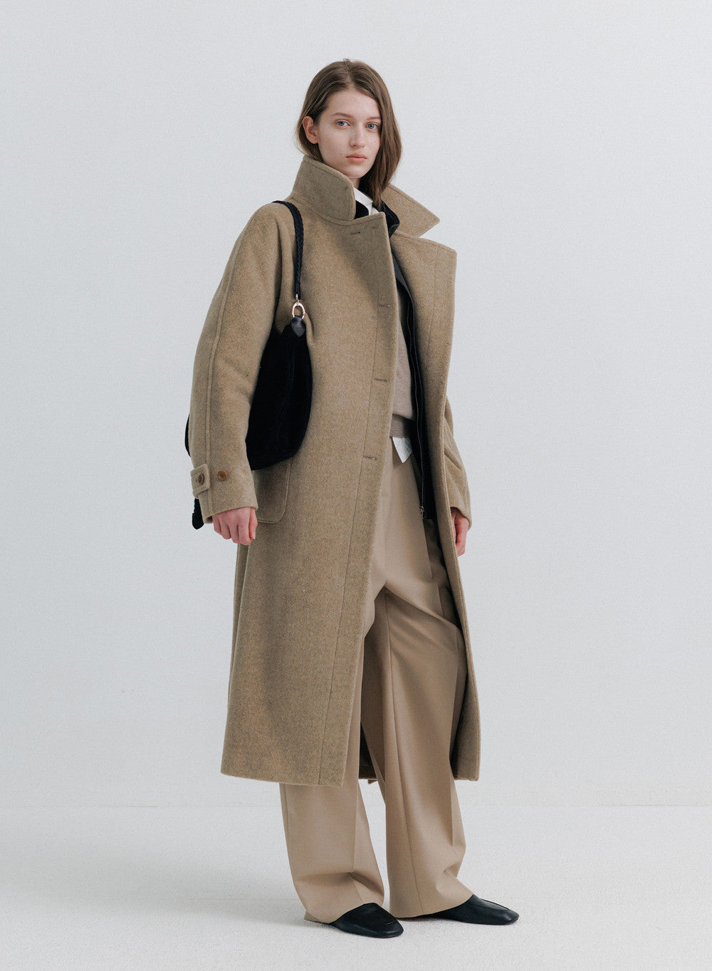 Kindersalmon Poster Wool Coat Sage