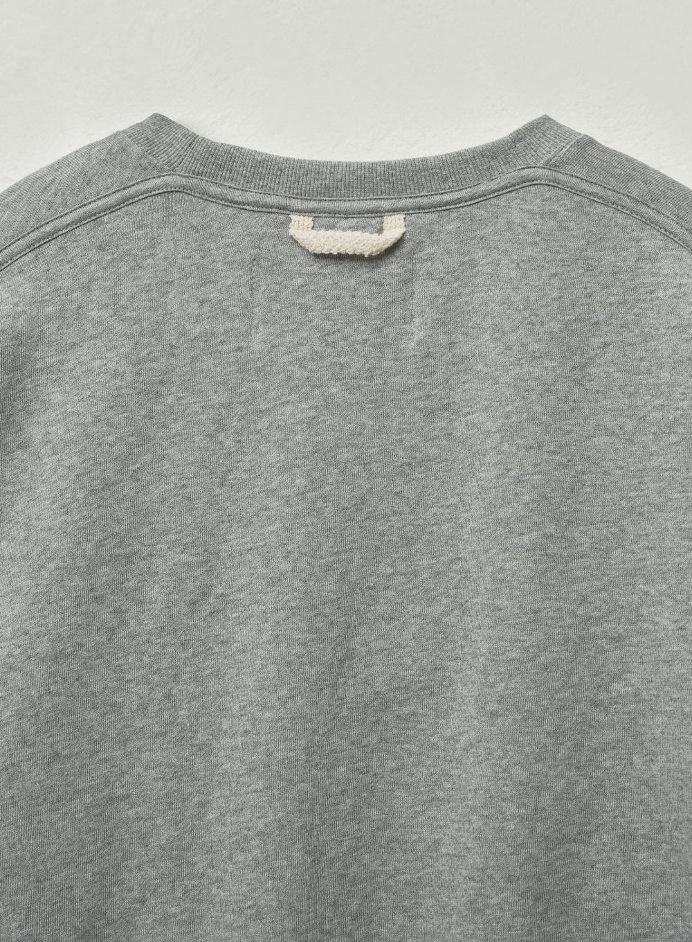 [satur] (W) Loren Small Logo Basic Sweatshirt - Melange Gray