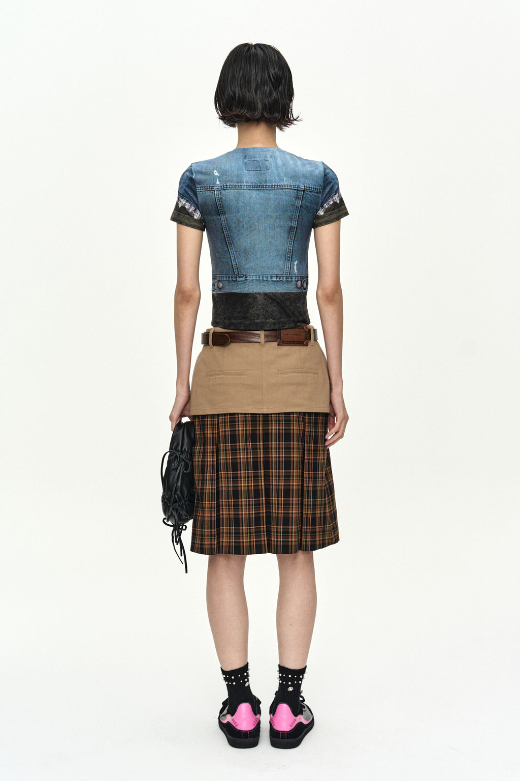 Andersson Bell Rvan Denim Vest Printed T-Shirt