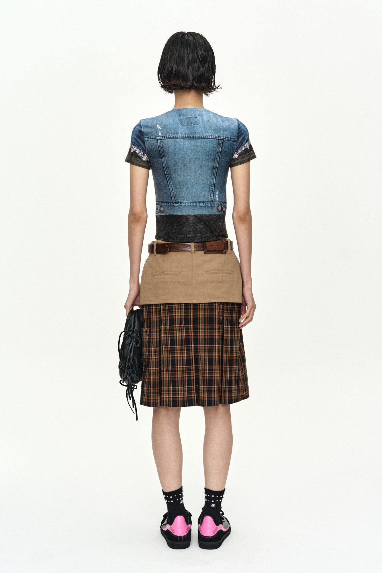 Andersson Bell Rvan Denim Vest Printed T-Shirt