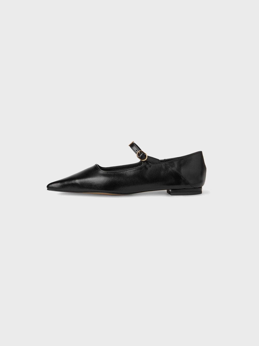 EENK Pointed Mary Jane Flats - Black
