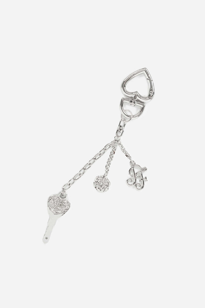 Instantfunk Metal Heart Keyring - Silver