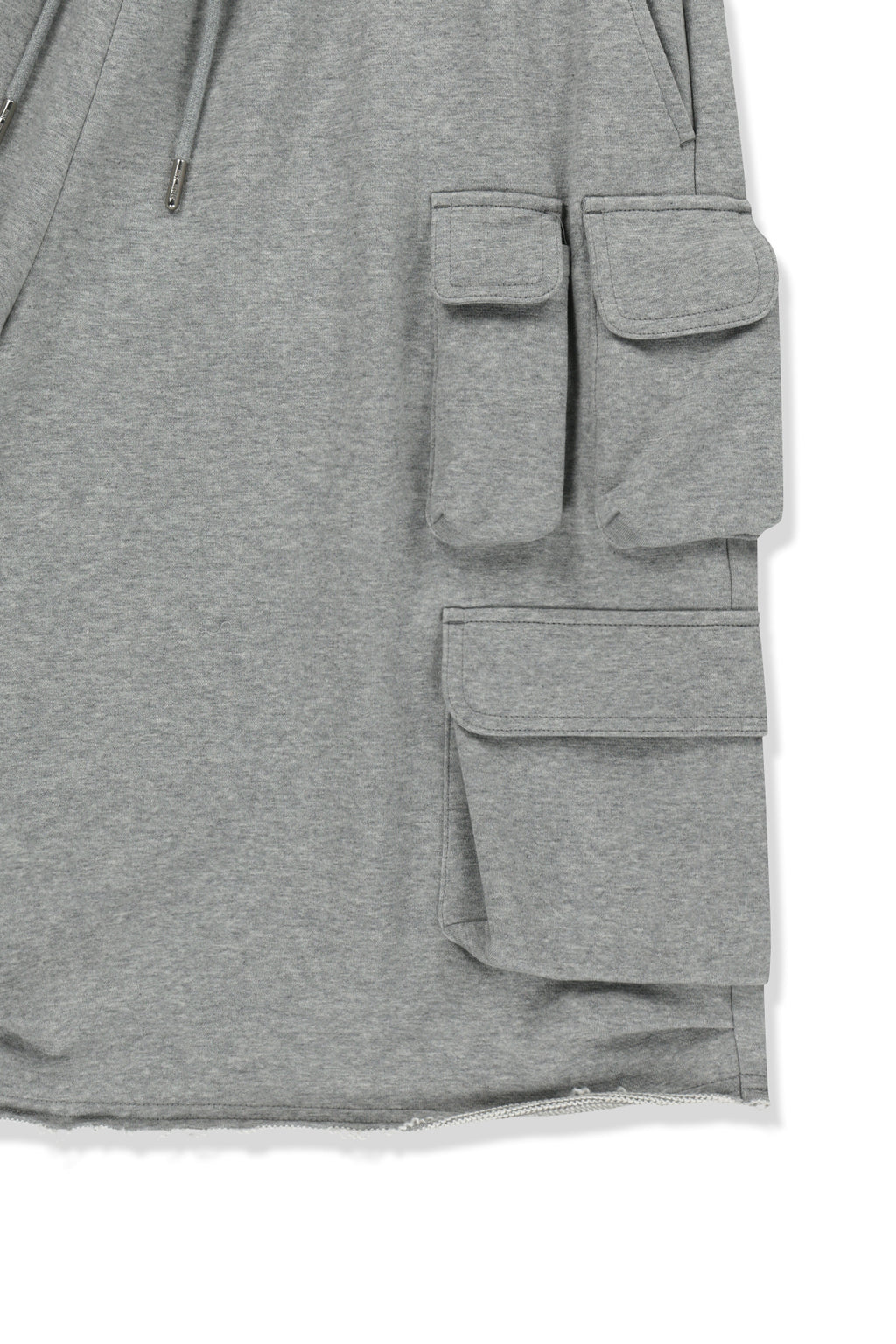 [matinkim] Terry Utility Pocket Bermuda Pants IN Grey