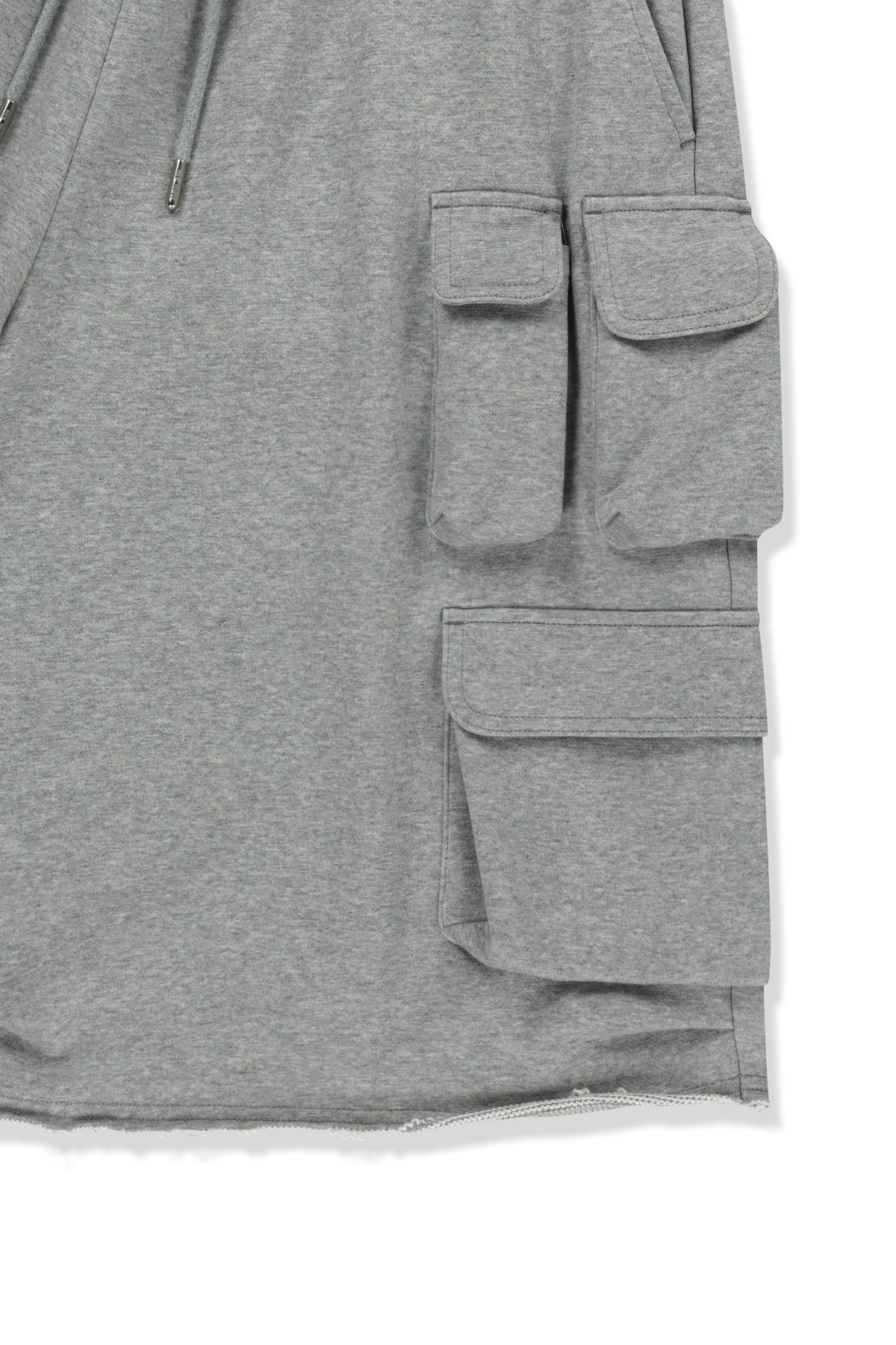 [matinkim] Terry Utility Pocket Bermuda Pants IN Grey
