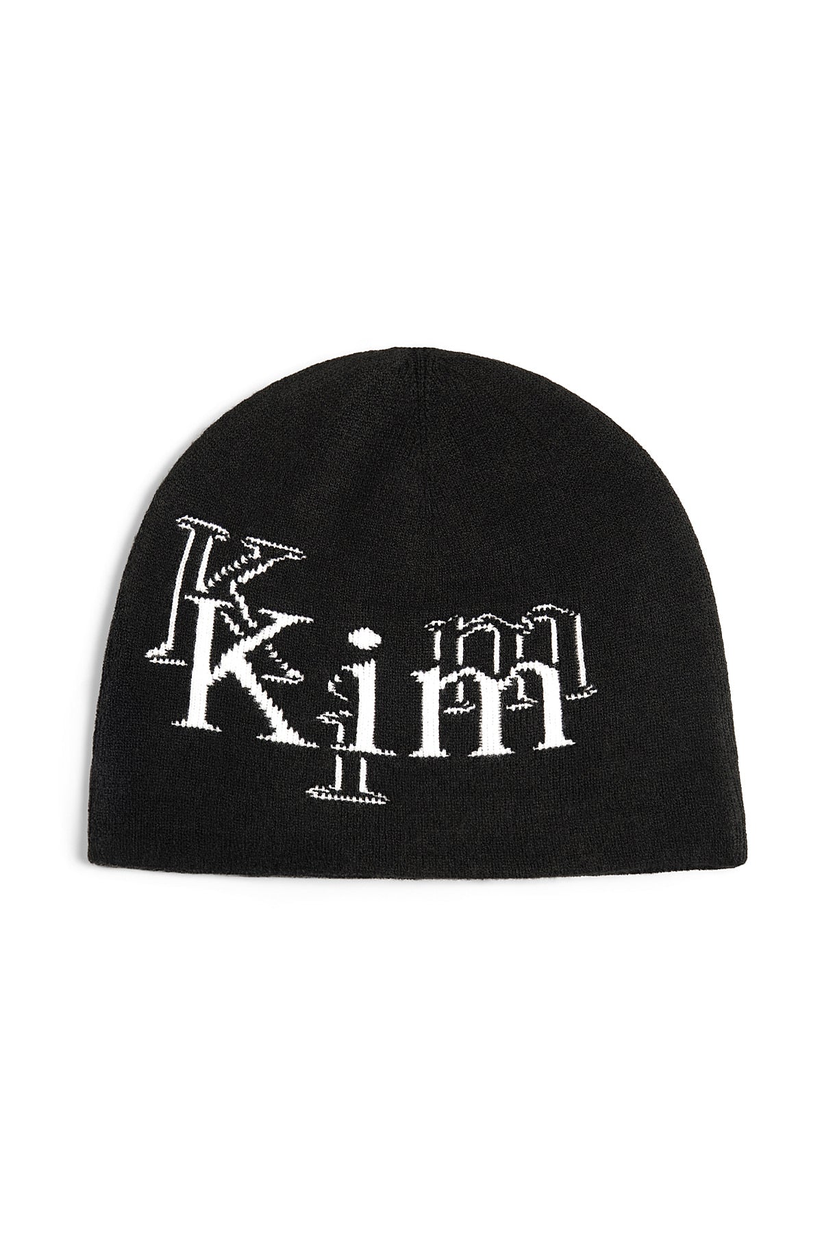 Matinkim Stroke Logo Jacquard Beanie IN Black