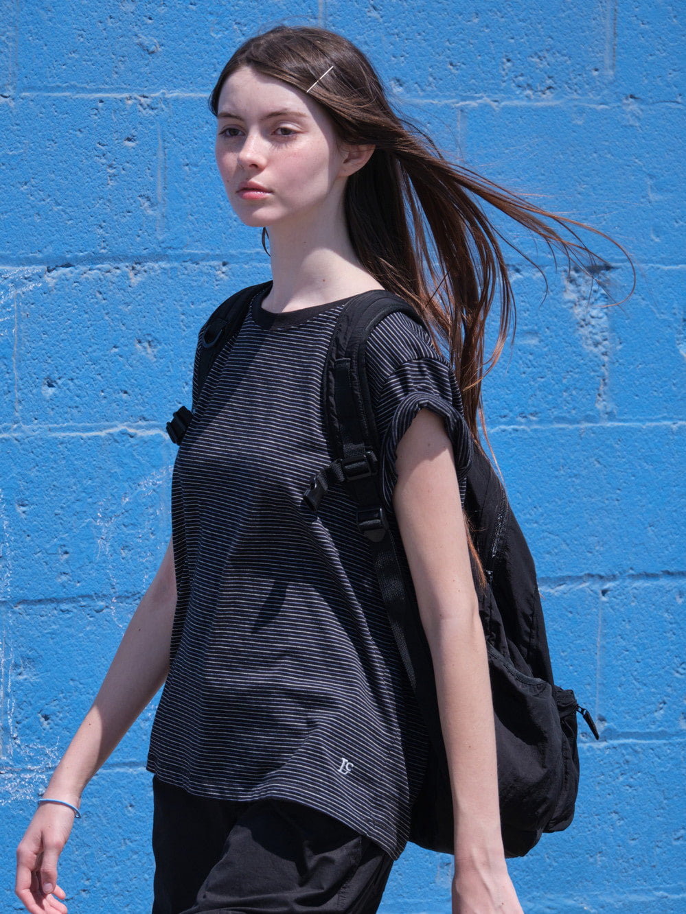 Low Classic Lc Striped Basic Tee Black
