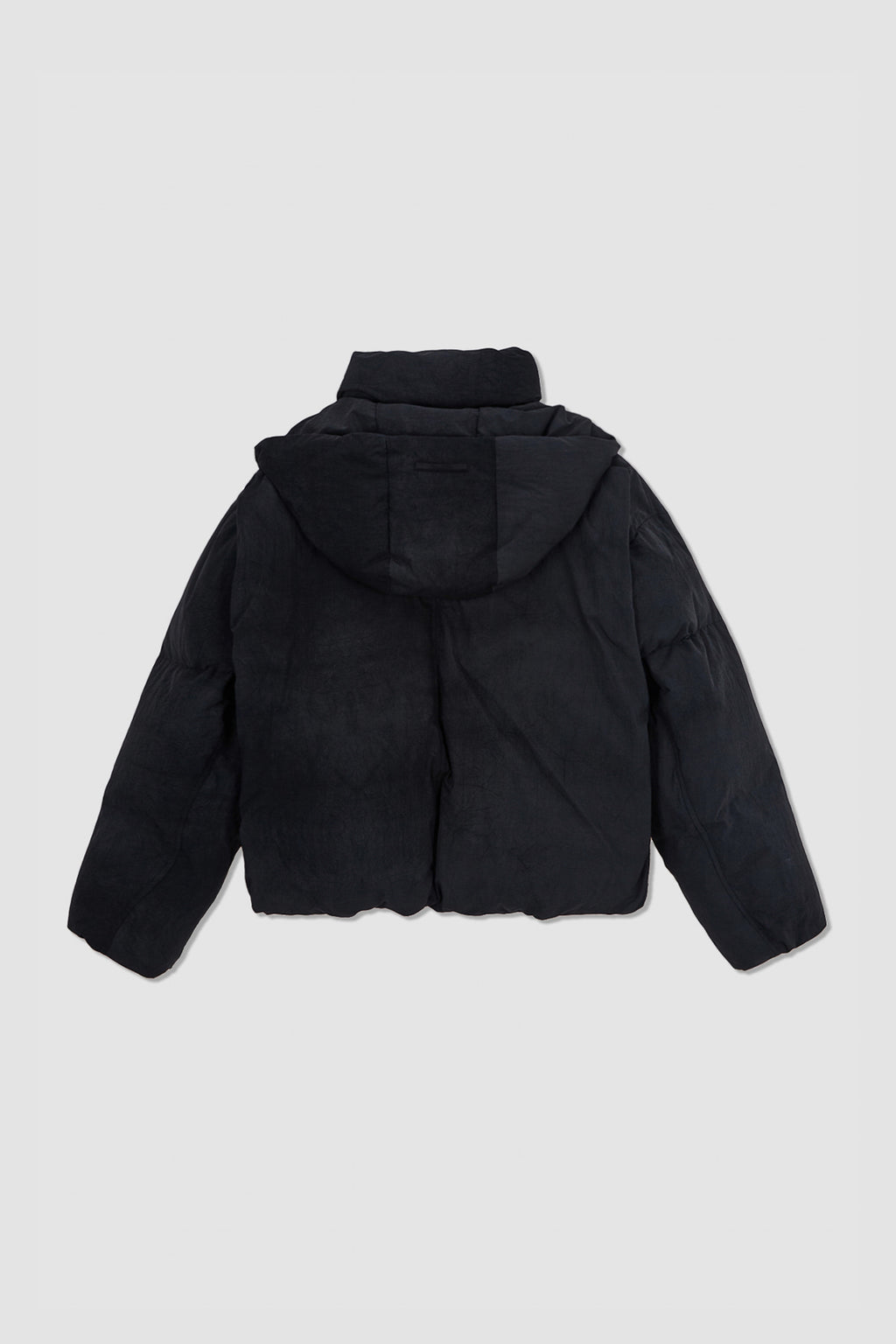 [matinkim] Dying Effect Volume Puffer Down Jumper IN Charcoal
