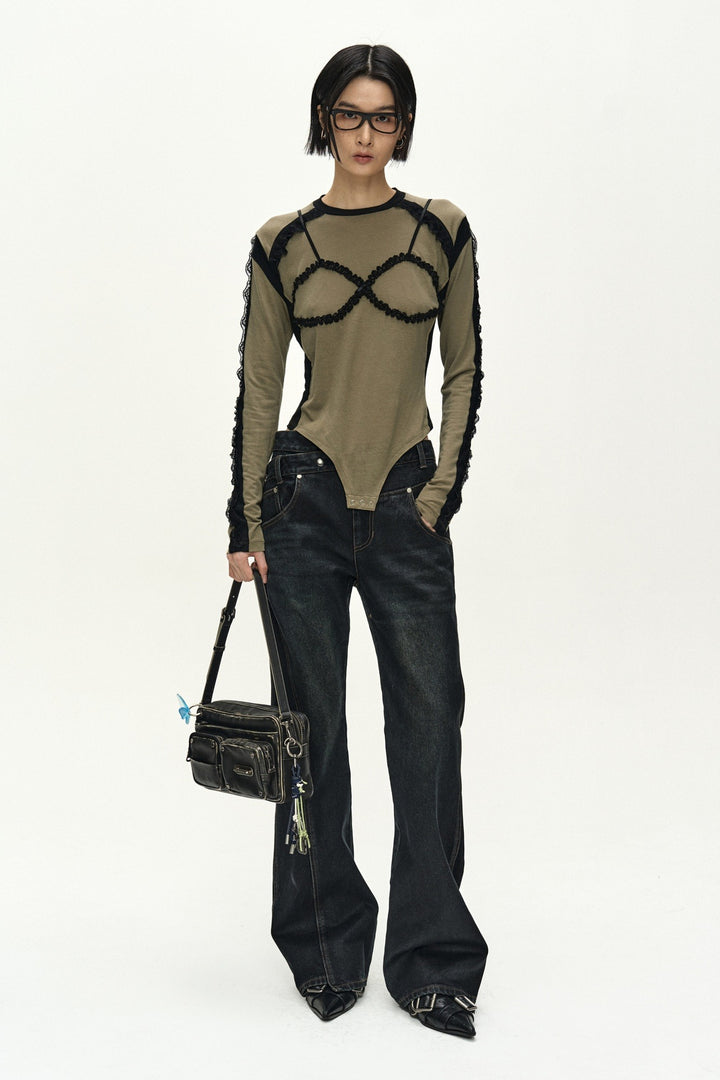 Andersson Bell Strap Detail Long Sleeve Bodysuit
