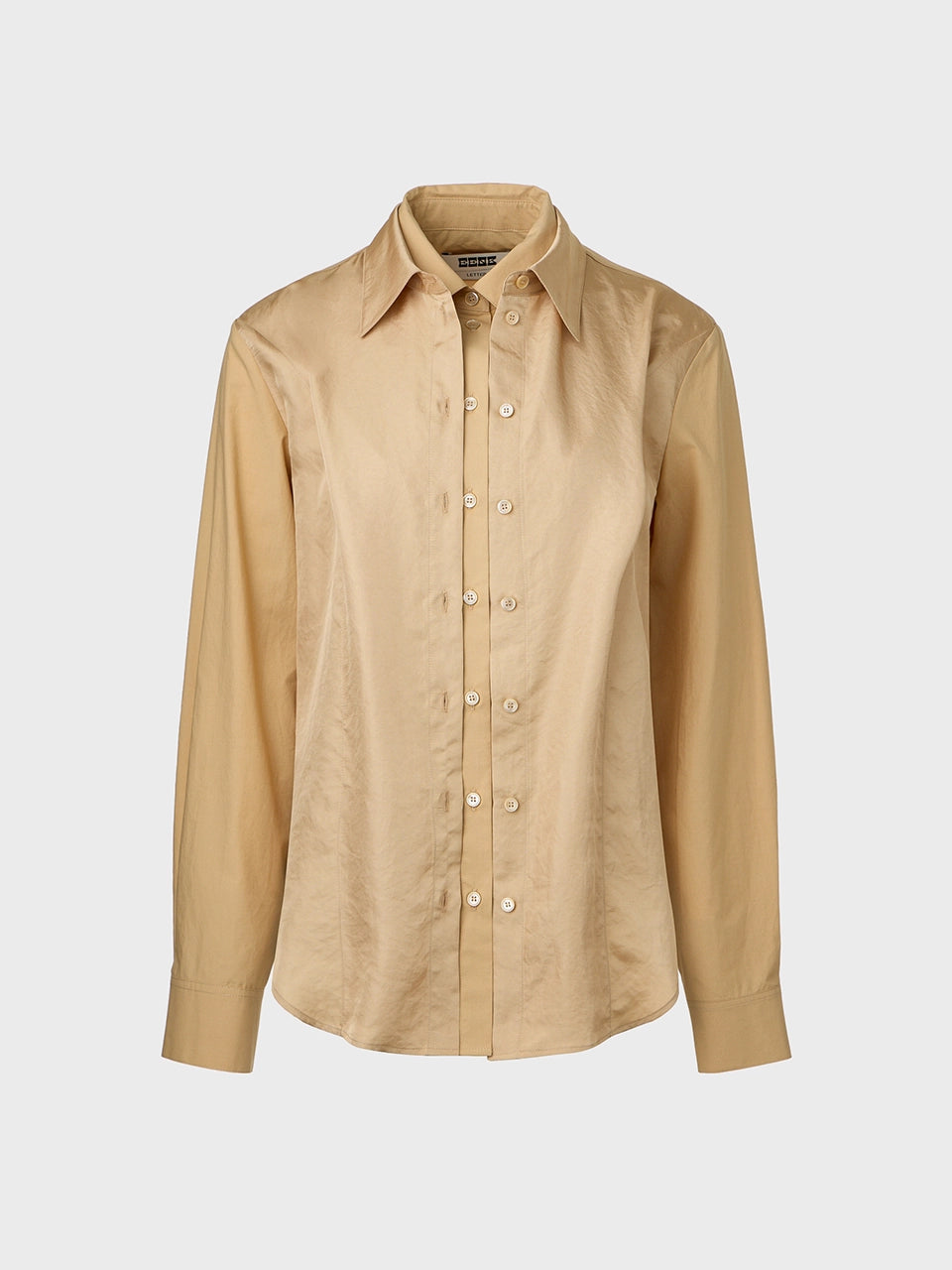 EENK Double Layer Collar Shirt - Beige