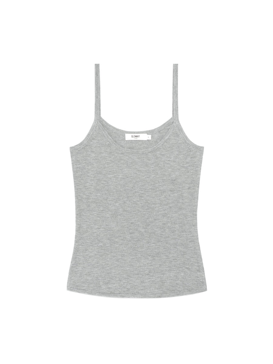GLOWNY G Classic Knit Camisole (Melange Gray)