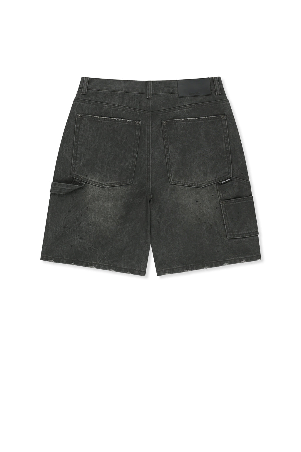 Matinkim Carpenter Bermuda Denim Pants IN Charcoal