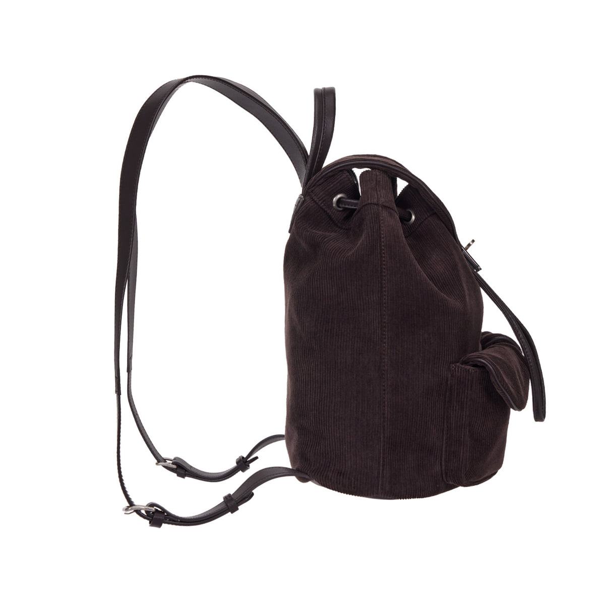 Vunque Occam Doux Double Pocket Corduroy Backpack M Choco Brown