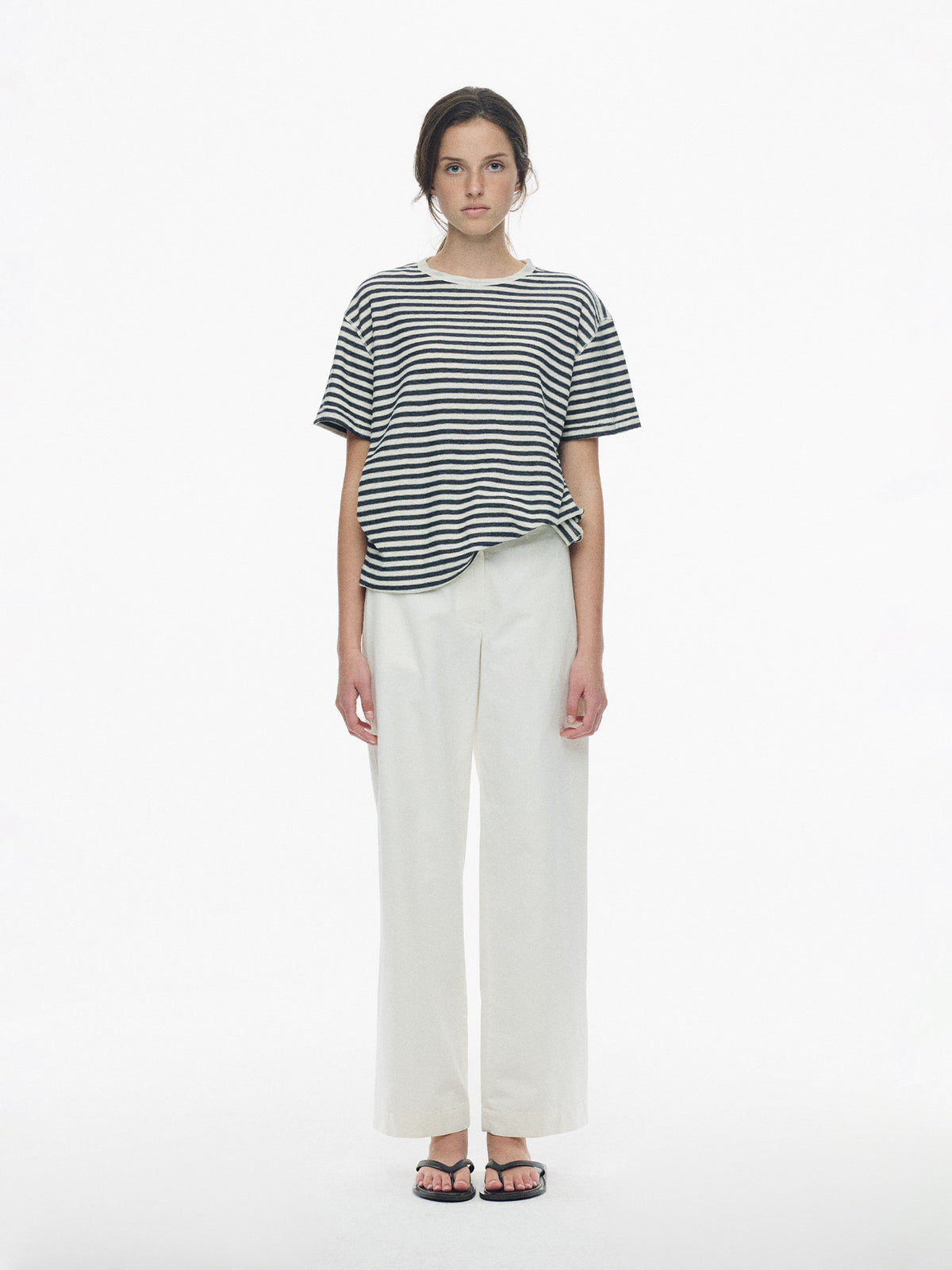 Nothing Written Stripe cotton t-shirt (Stripe, W)