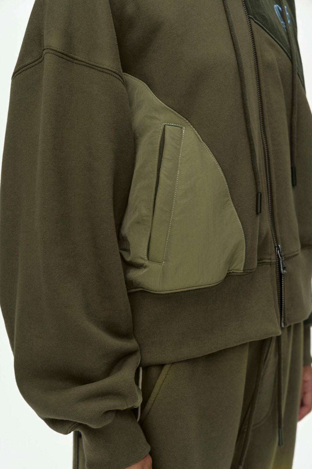 Andersson Bell Patchwork MA-1 Hoodie Zip UP