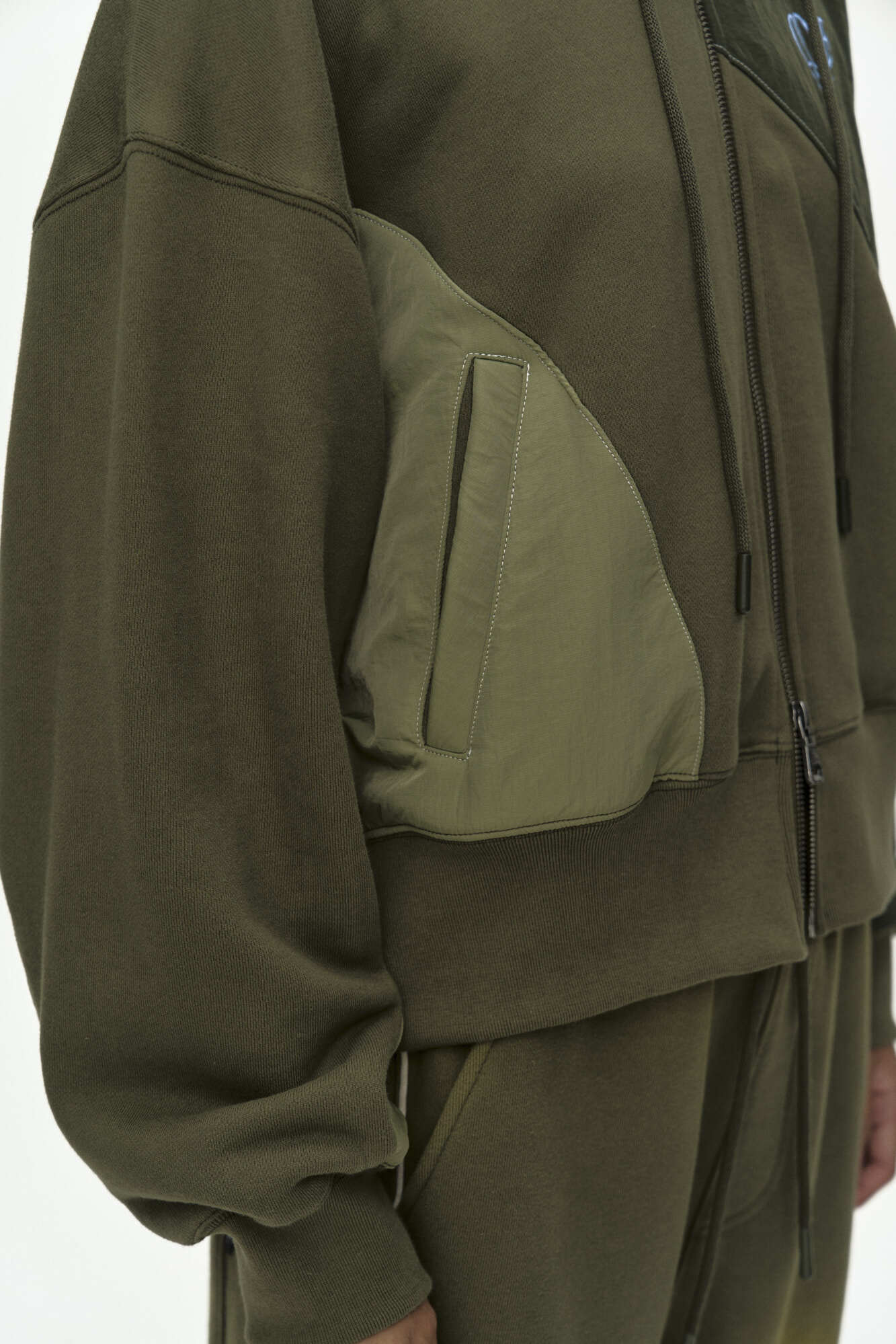 Andersson Bell Patchwork MA-1 Hoodie Zip UP