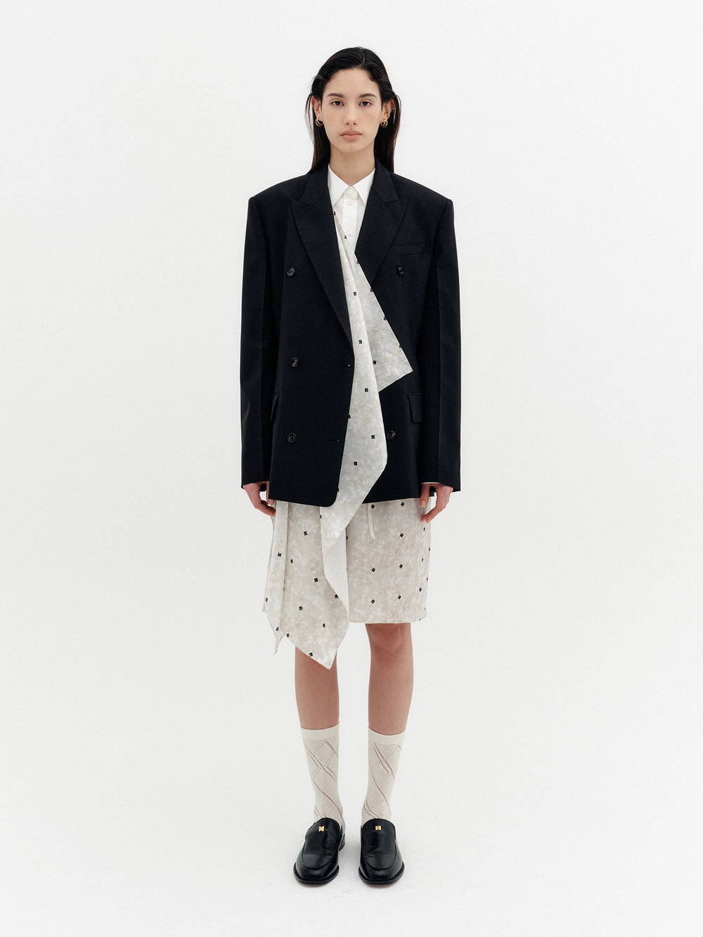 EENK Scarf Double Jacket - Black