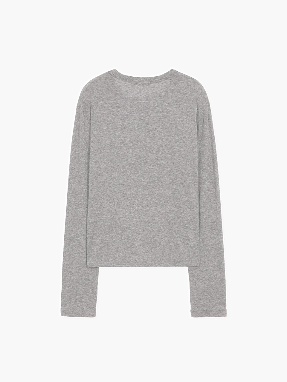 Margesherwood Henley Neck Long Sleeve T-Shirt melange grey