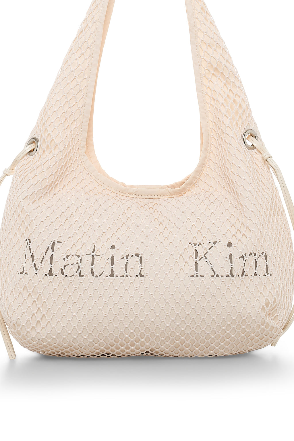 Matinkim Side Strap Mesh Mini Tote Bag IN Ivory