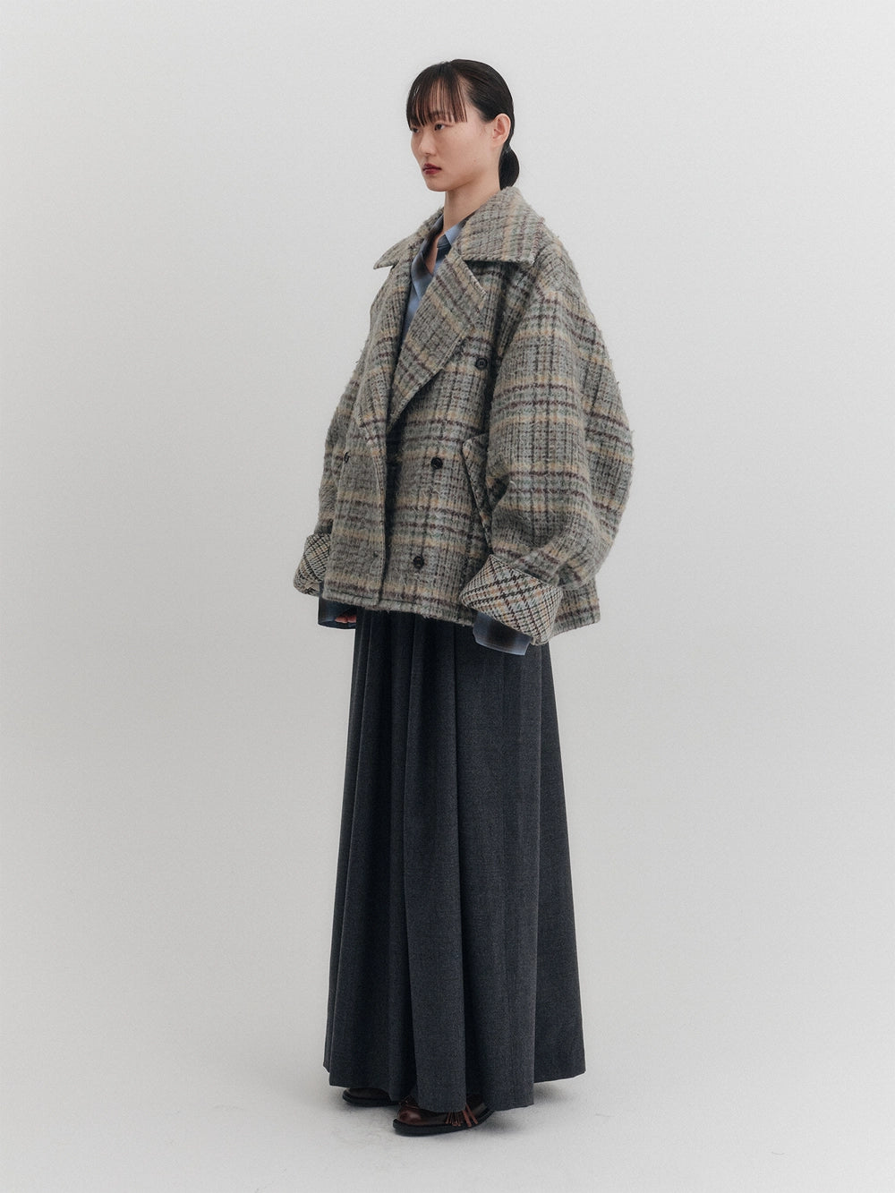 EENK Oversized Short Coat - Multi