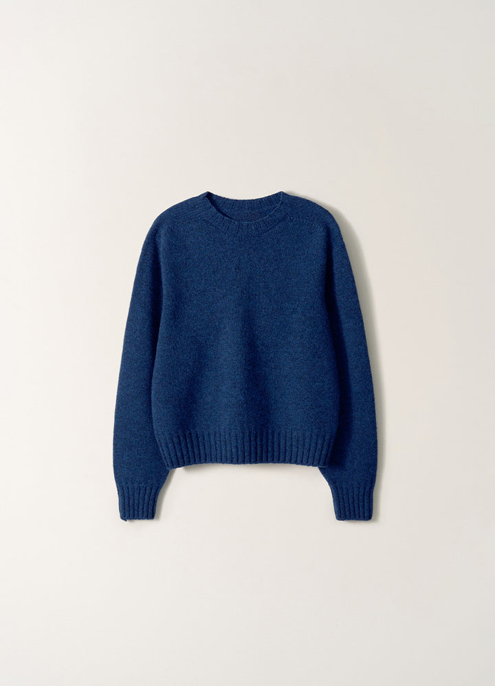 Nothing Written Bunny Wool Pullover Knit (Blue)