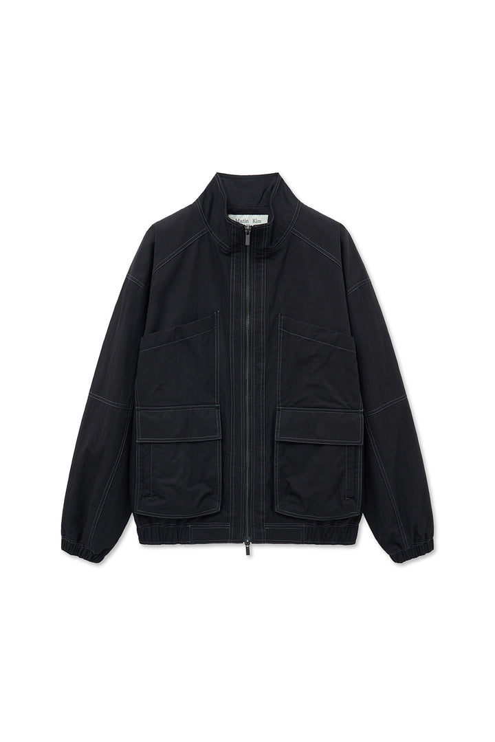 Matinkim Utility Bomber Jumper For Women IN Black