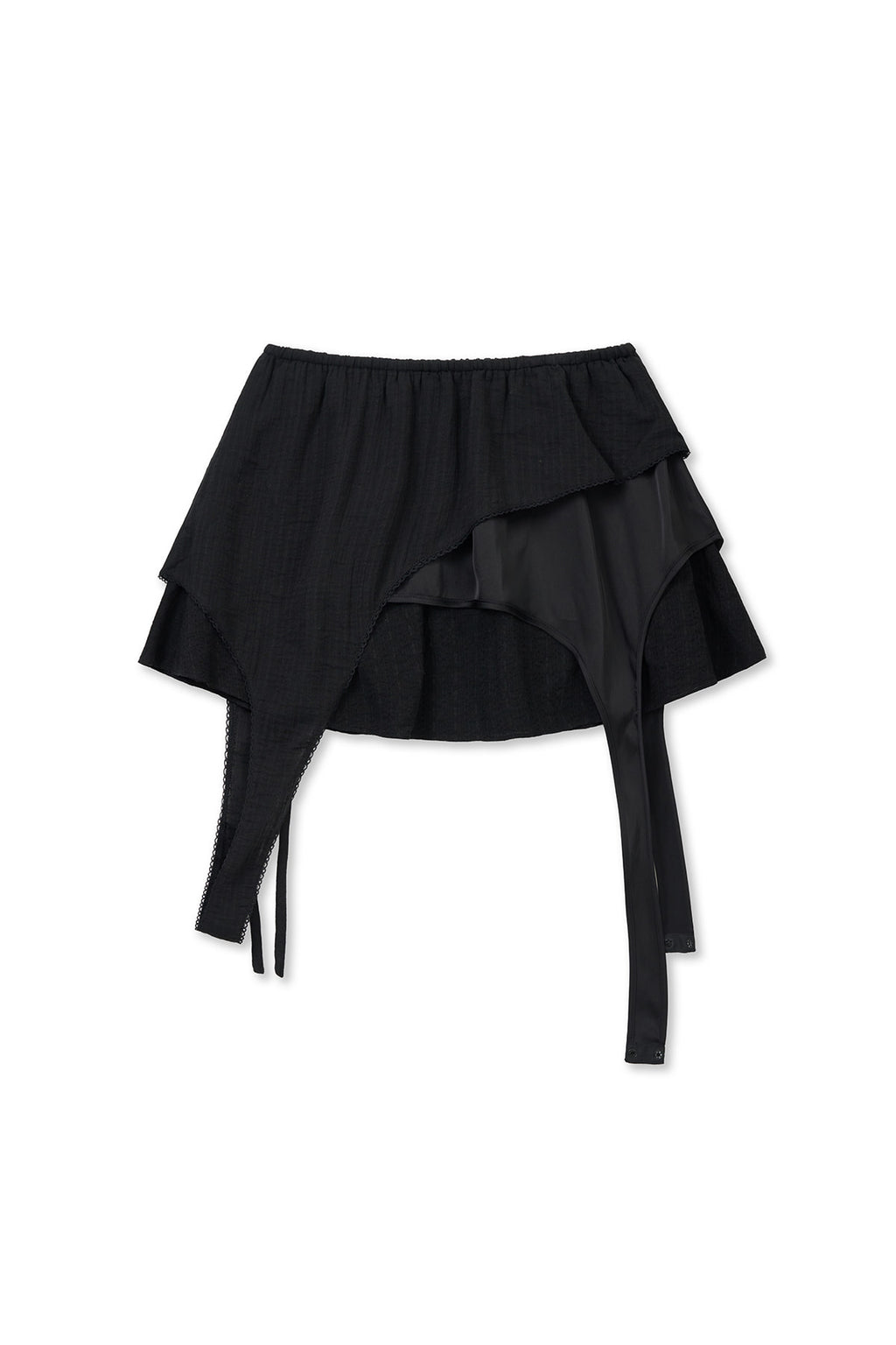 Matinkim Multi Panel Layered Skirt IN Black