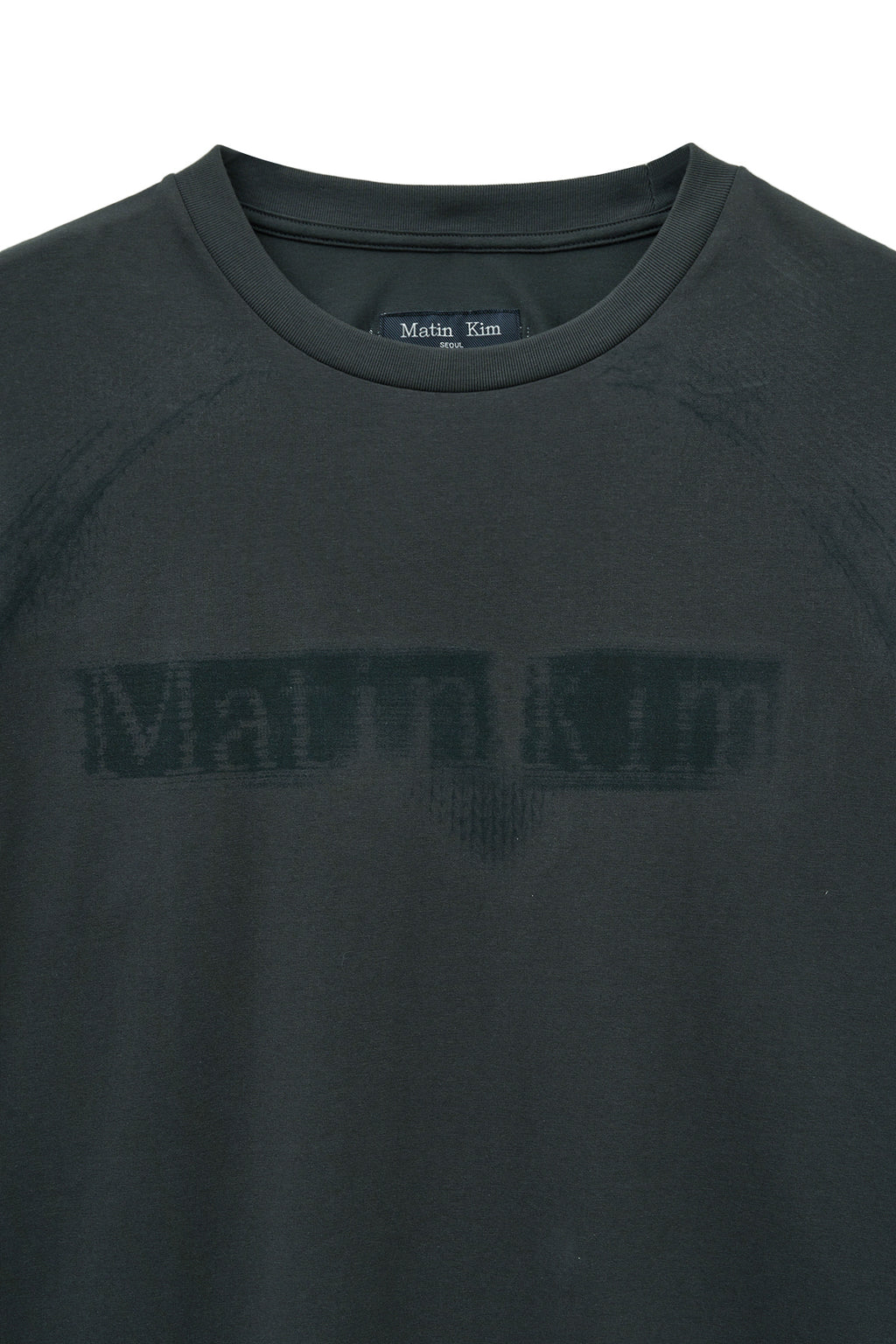 [matinkim] JACQUARD GRAPHIC LONG SLEEVE TOP FOR MEN IN CHARCOAL