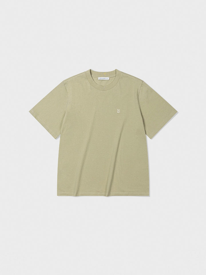 Low Classic Organic Lc Basic T-Shirt Sand Beige