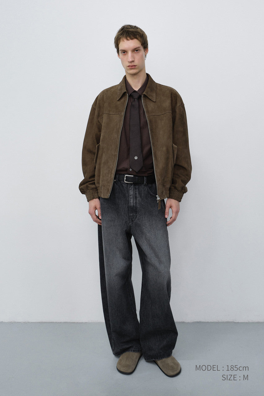 Dunst Relaxed Curved Jeans Washed Grey