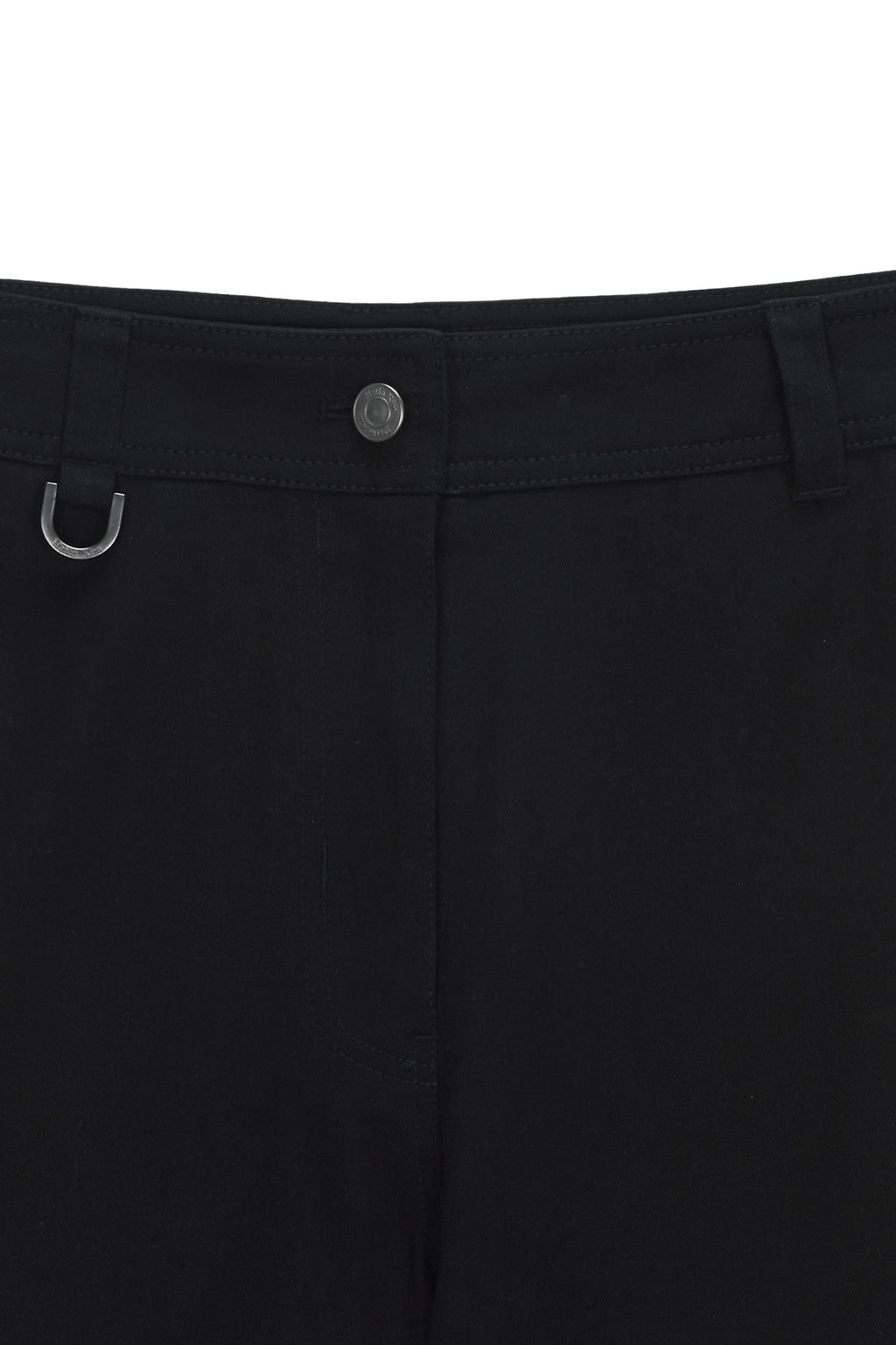 Matinkim Zipper Point Boots Cut Pants IN Black