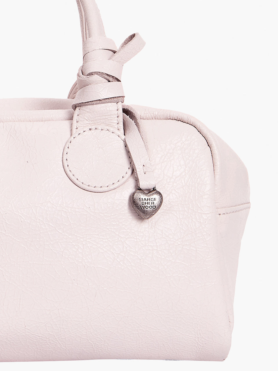 Margesherwood Heart Charm pale pink cracked