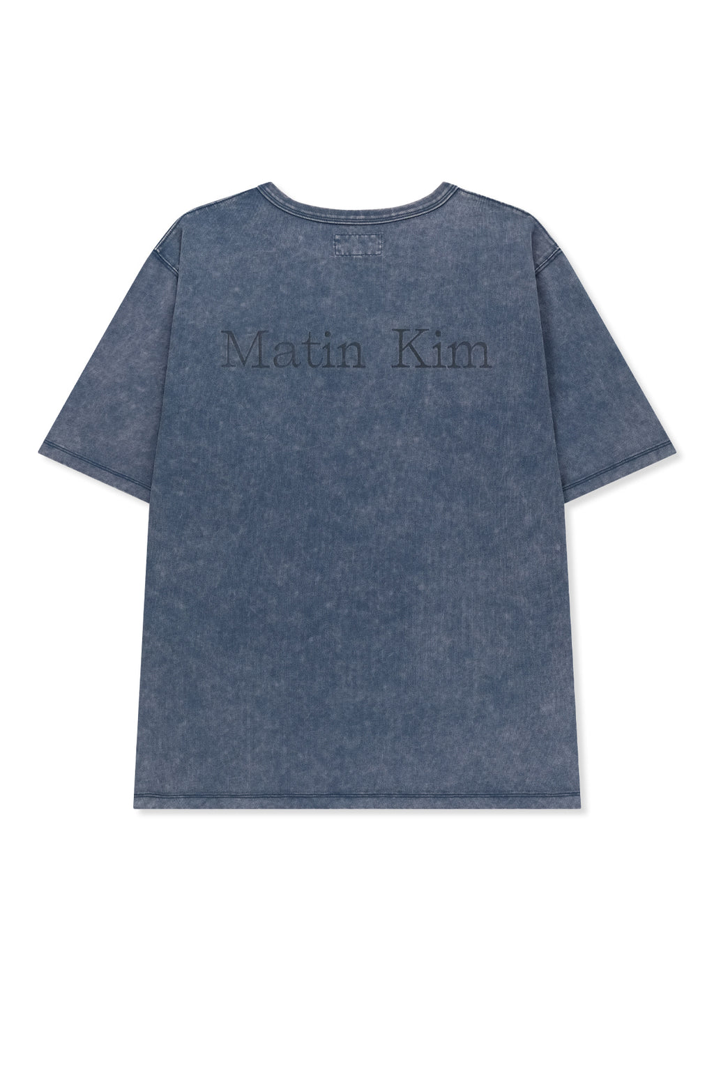 [matinkim] Vintage Washed Pocket Top For Men IN Smoke Blue