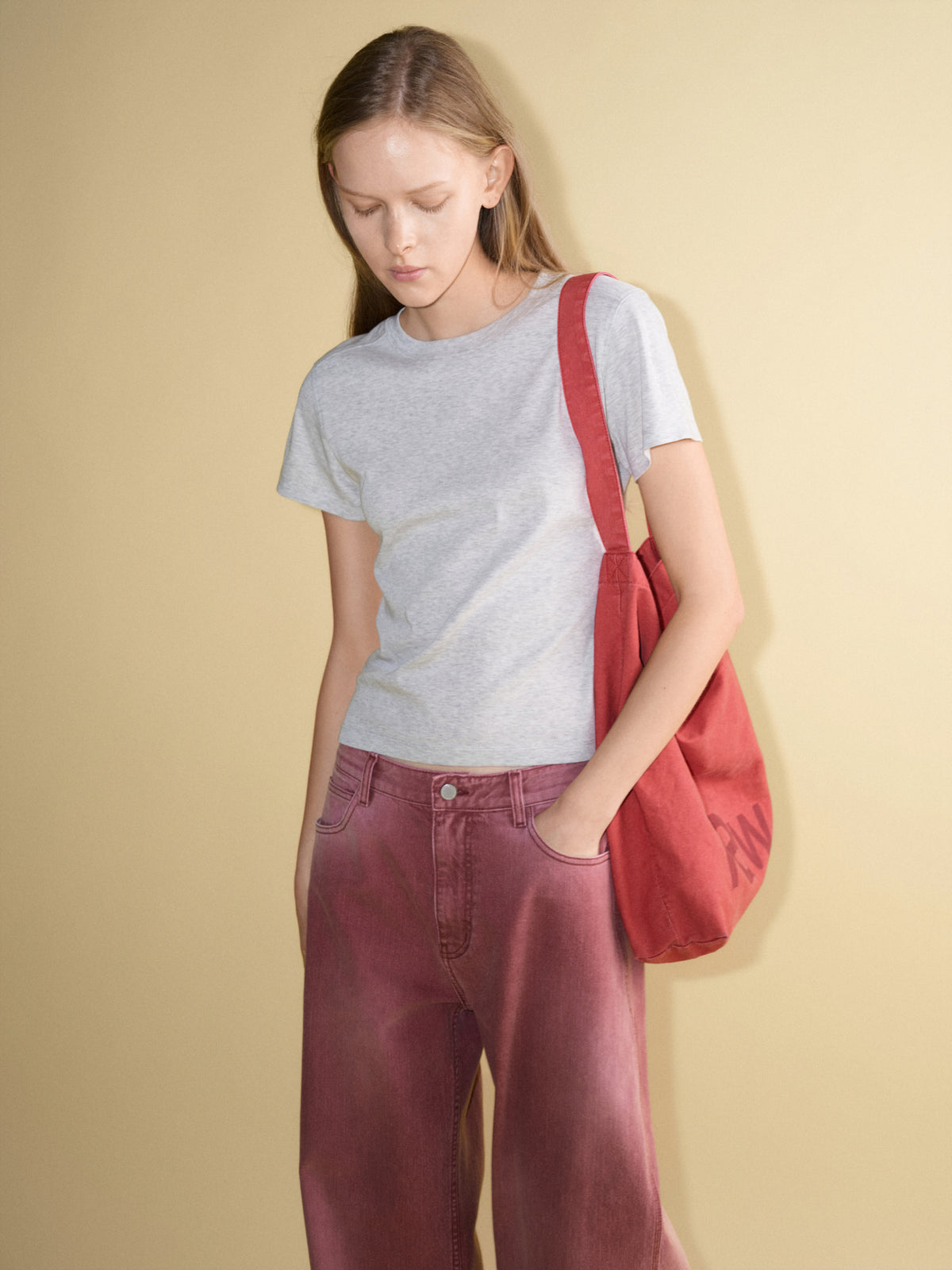 Facade Pattern Raw Vintage Cotton Bag