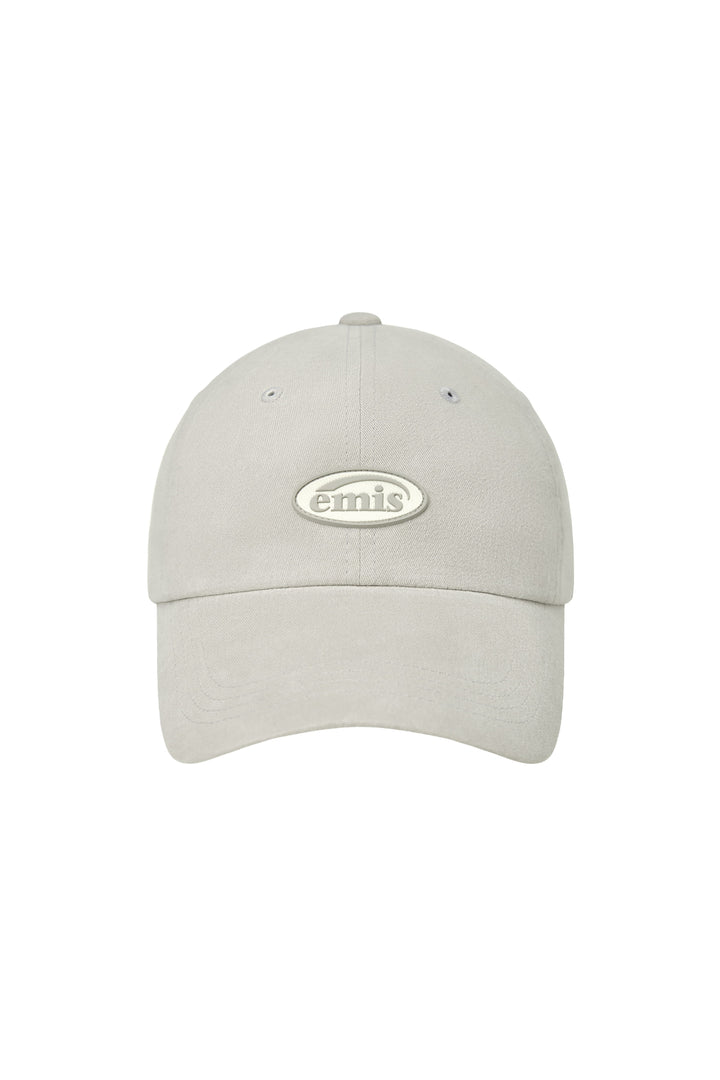 EMIS Mini Rubber Patch Brushed Ball Cap-Light Gray