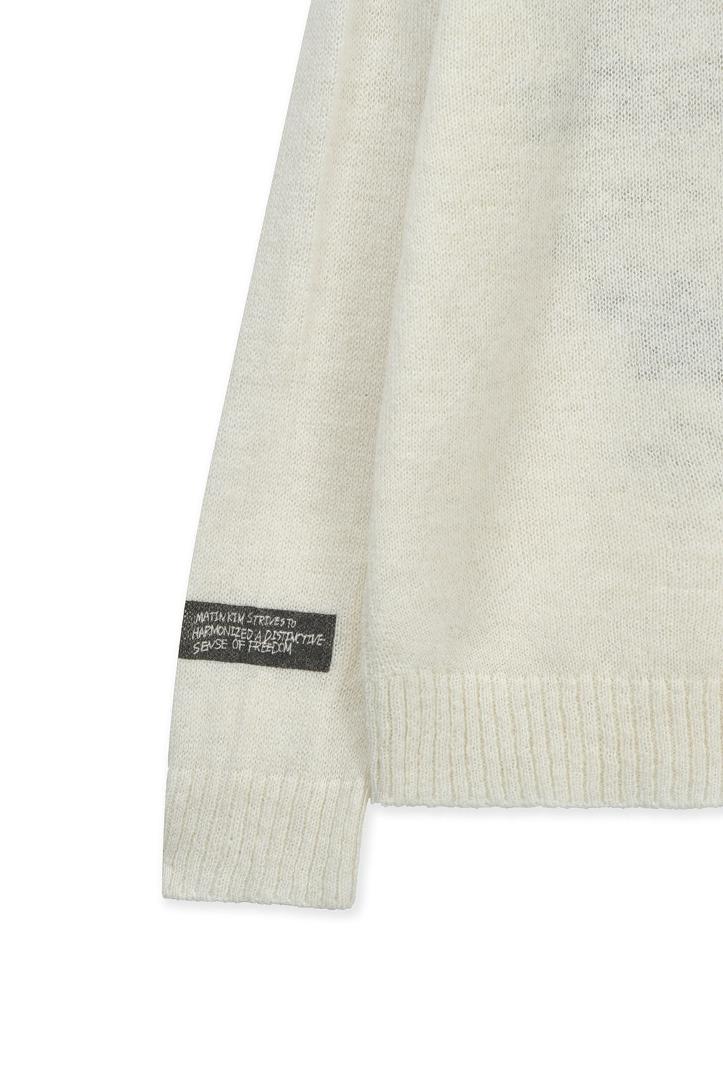 [matinkim] GRAFFITI ARTWORK KNIT PULLOVER IN IVORY
