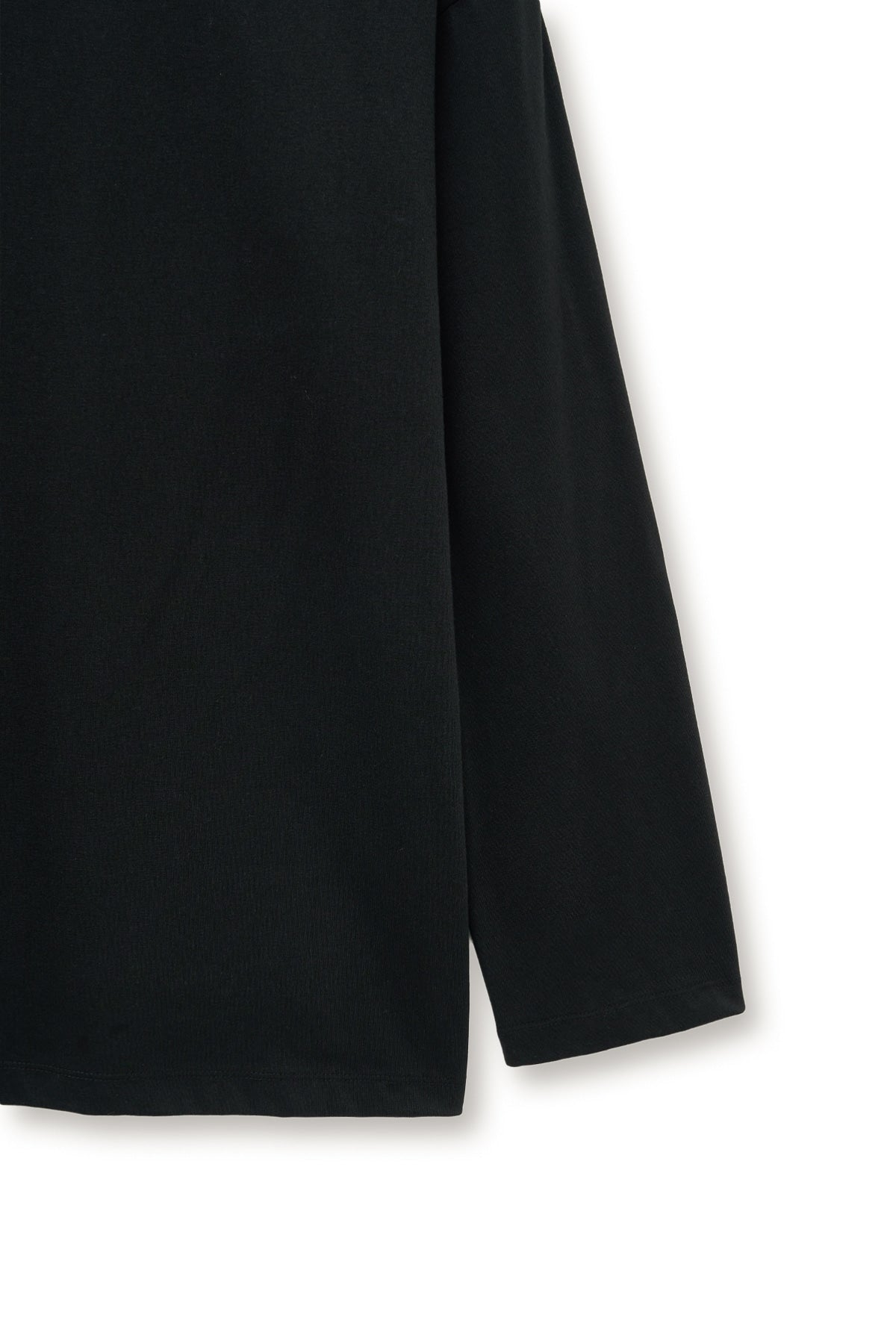[matinkim] TUCK POINT LONG SLEEVE TOP FOR WOMEN IN BLACK