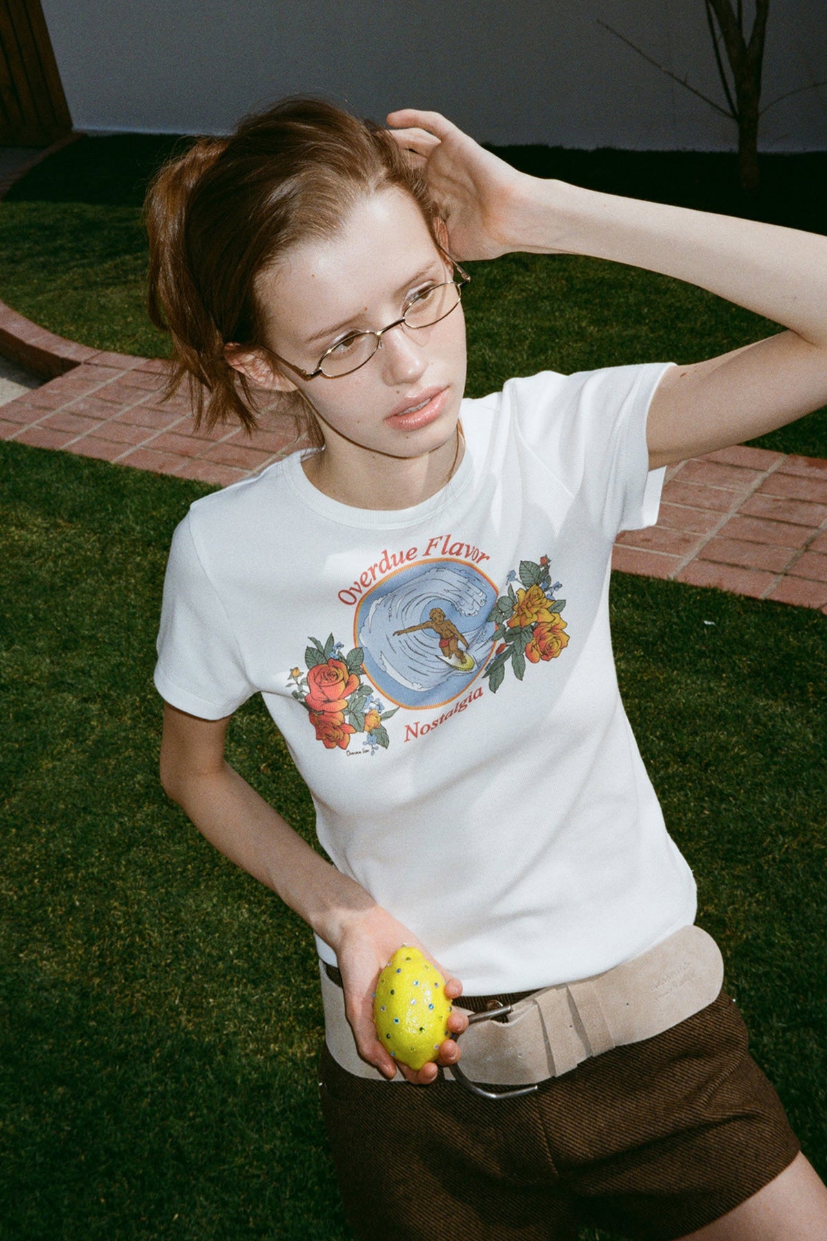 Overdueflair Retro Artwork T-Shirt White