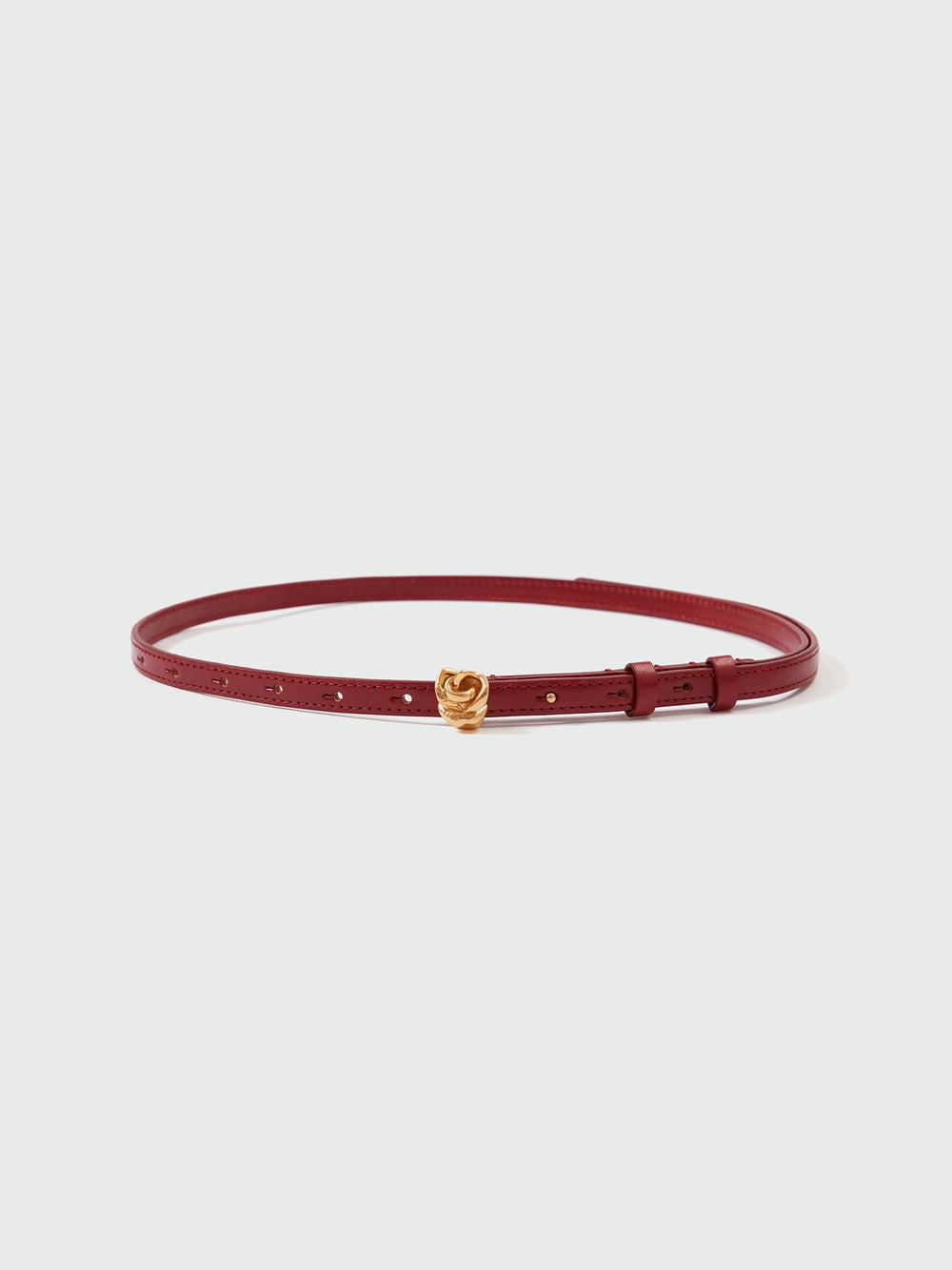 EENK Rose Gold Button Belt - Red