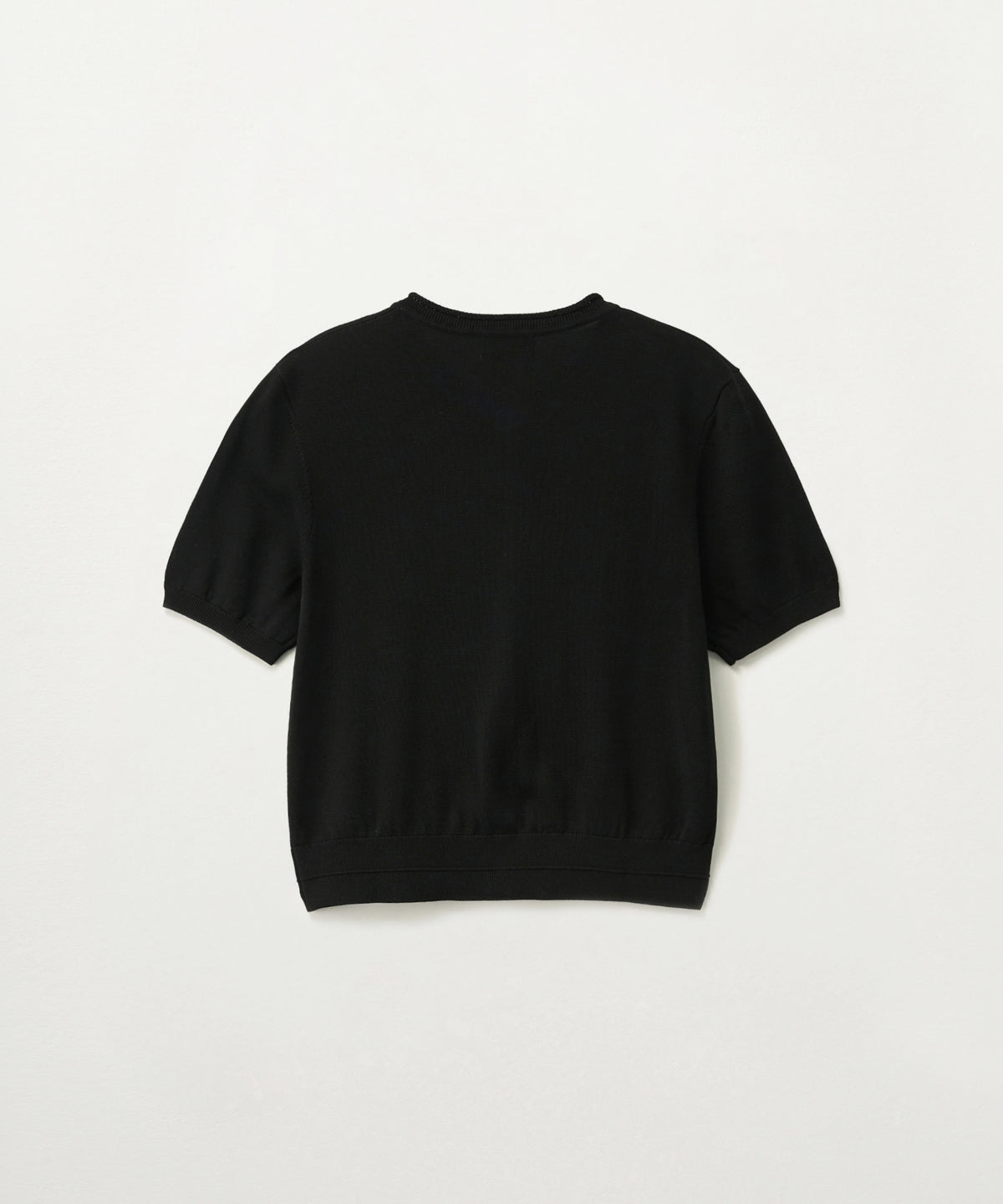 Satur (W) Fine Half Crewneck Cardigan - Black