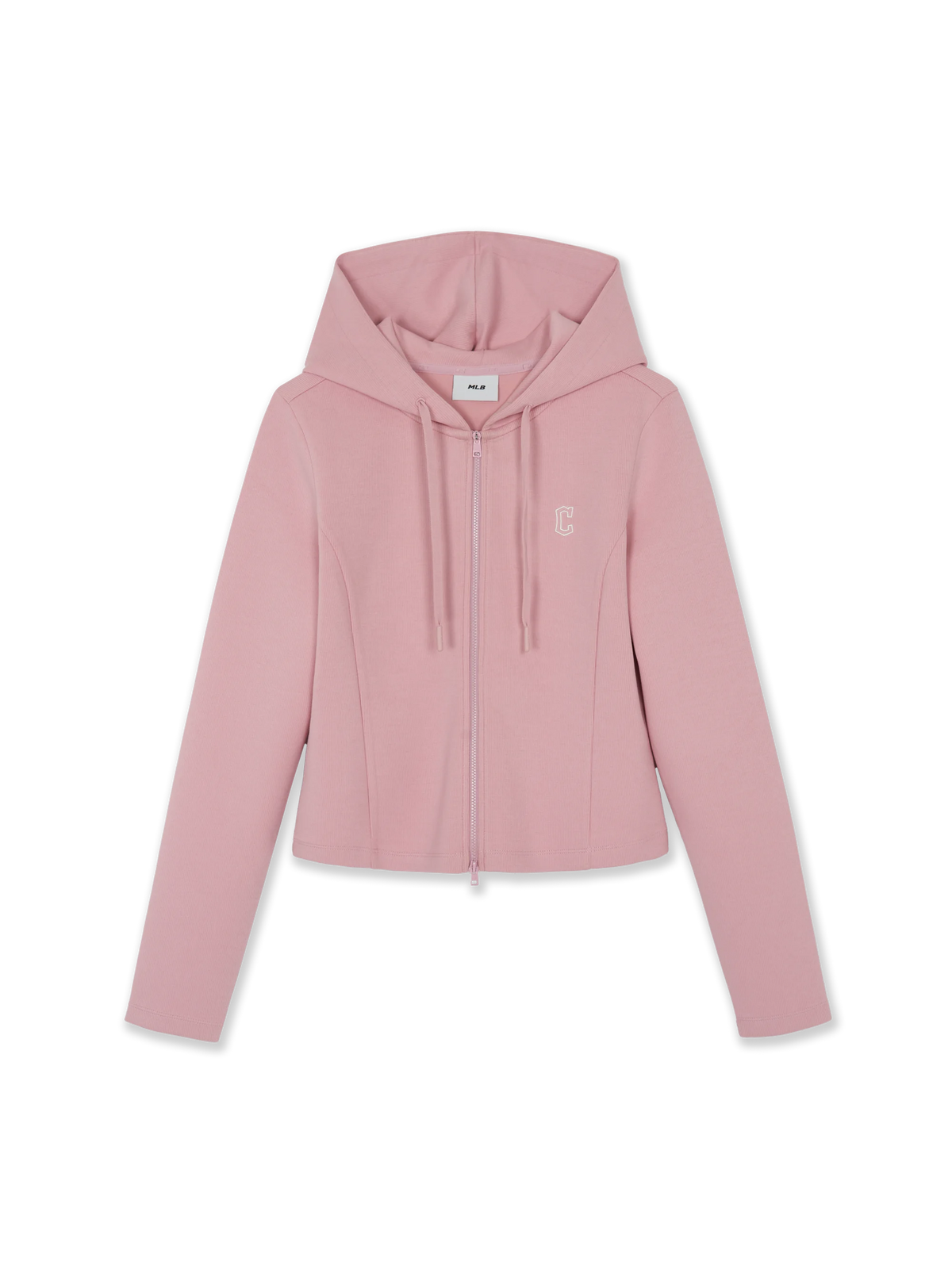 Mlb Women's Varsity Lettering Lace Ribbed Hood Zip Up