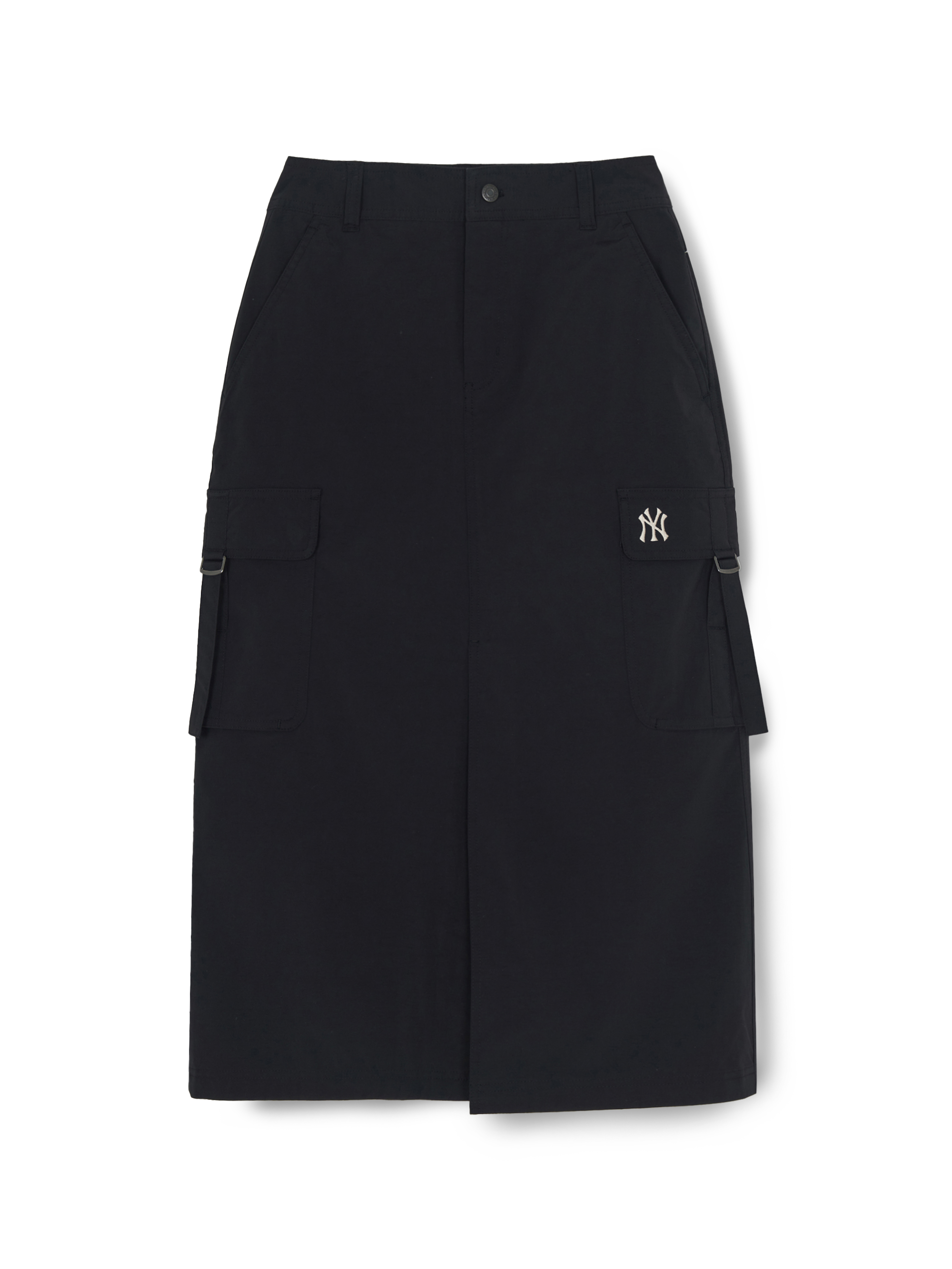 [MLB] Women's Vintage Washing Cotton Strap Cargo Long Skirt