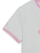 MLB Korea Women's Lettering Slim Semi Crop Linger T-shirts